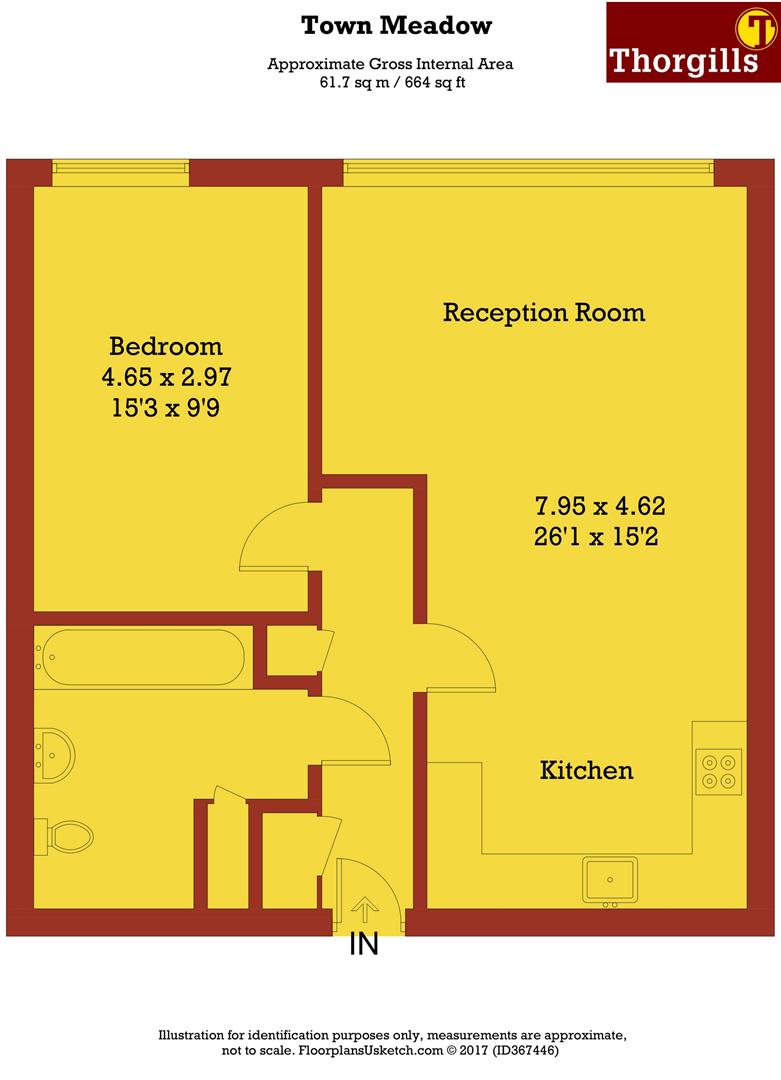 1 Bedrooms Flat for sale in Town Meadow, Brentford TW8