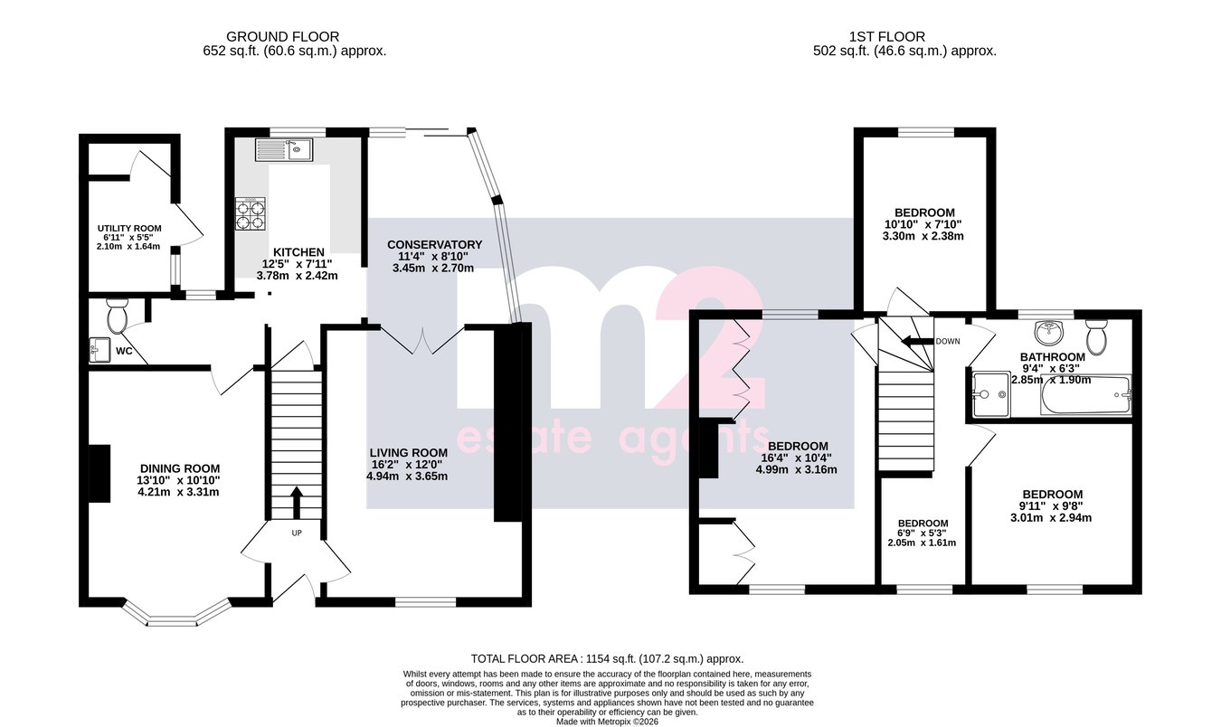 3, Gladys Place, Abergavenny floorplan