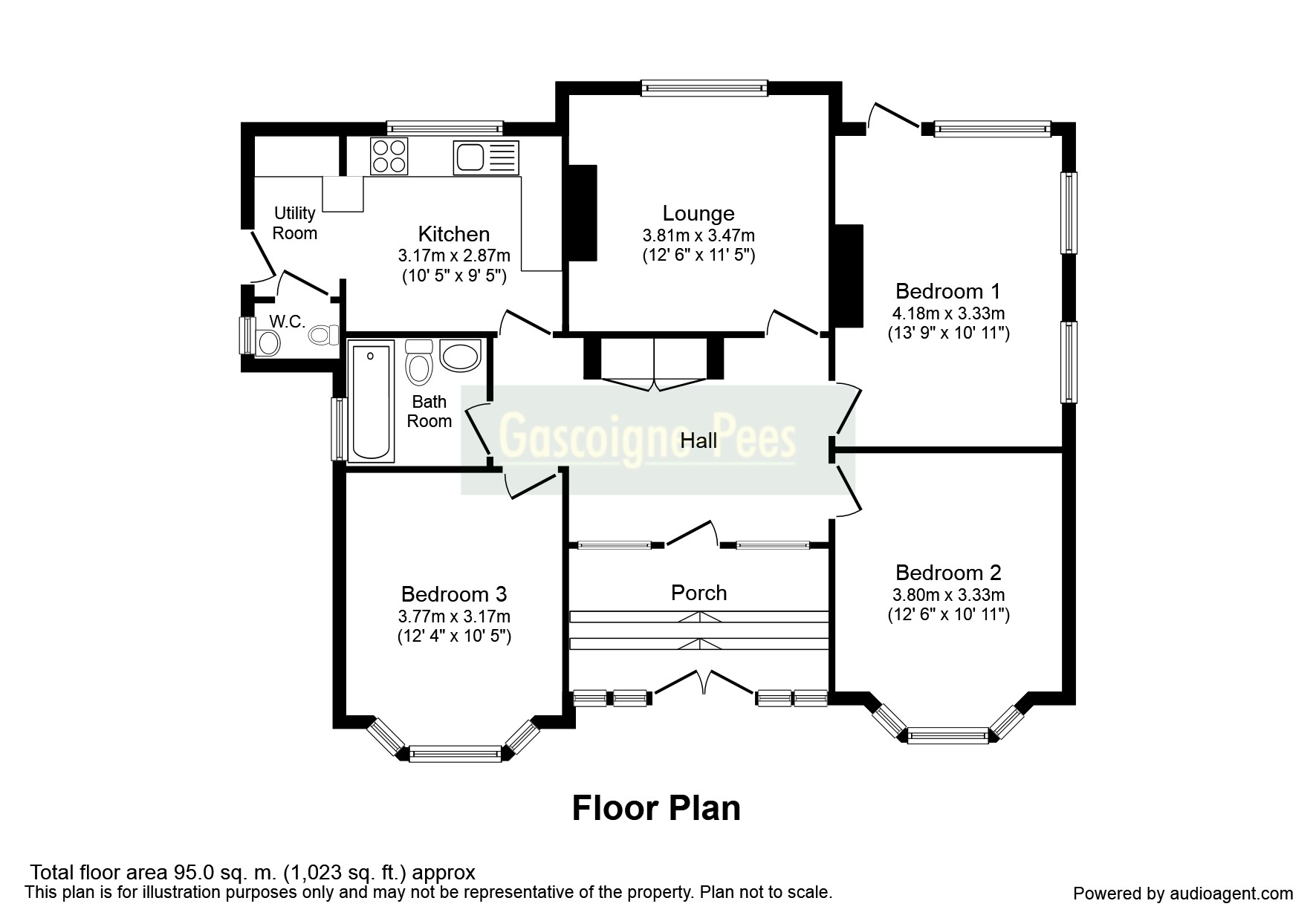 3 Bedrooms Bungalow to rent in Yarm Close, Leatherhead KT22