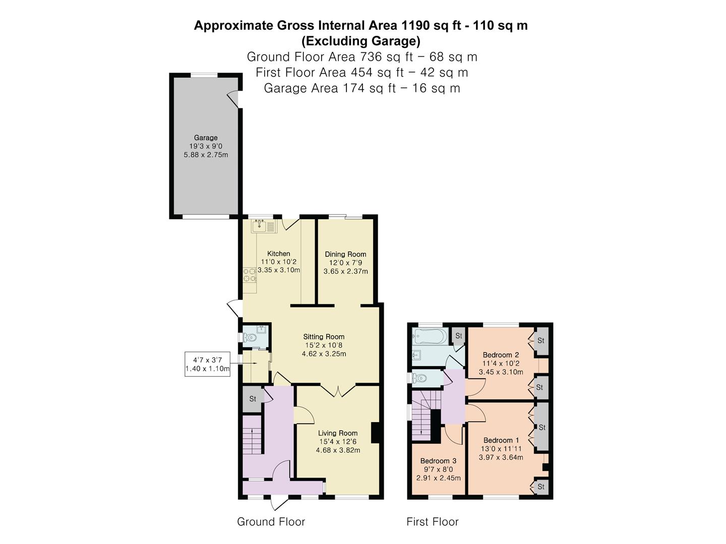 134, Cowper Crescent, Hertford floorplan