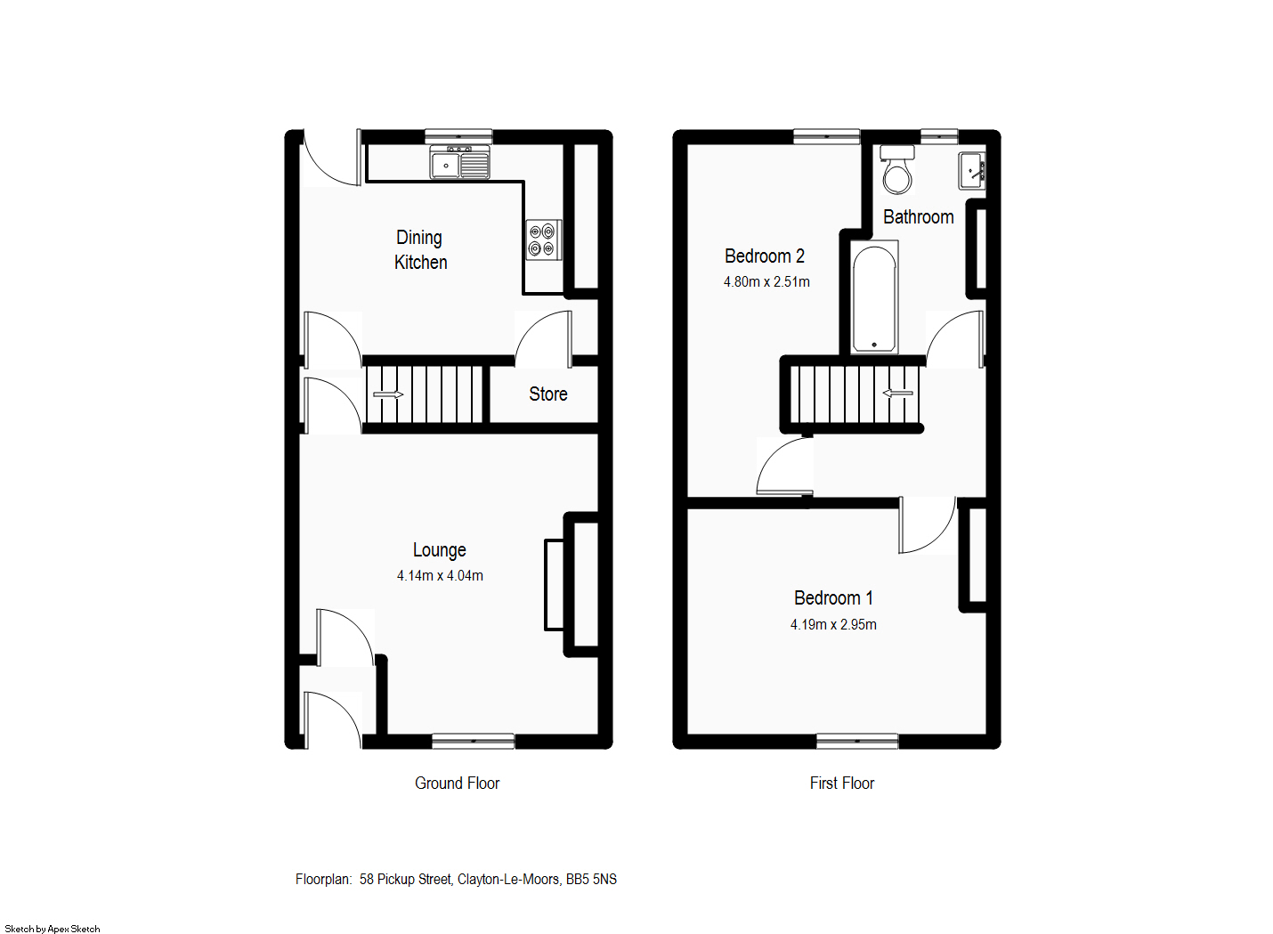Pickup Street, Clayton Le Moors, Accrington BB5, 2 bedroom terraced