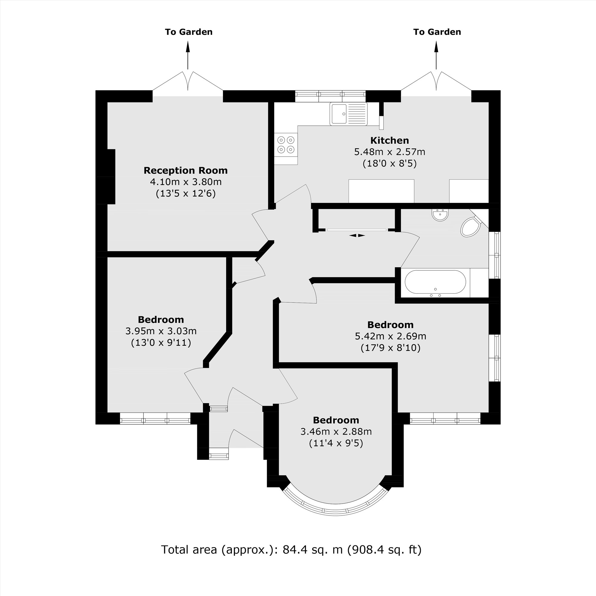 11, Redfern Avenue, Hounslow floorplan