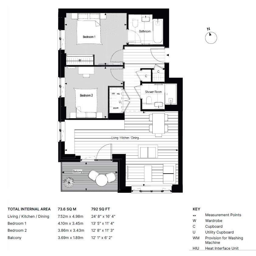 Lombard Square, 03-03, Rosa House, London floorplan