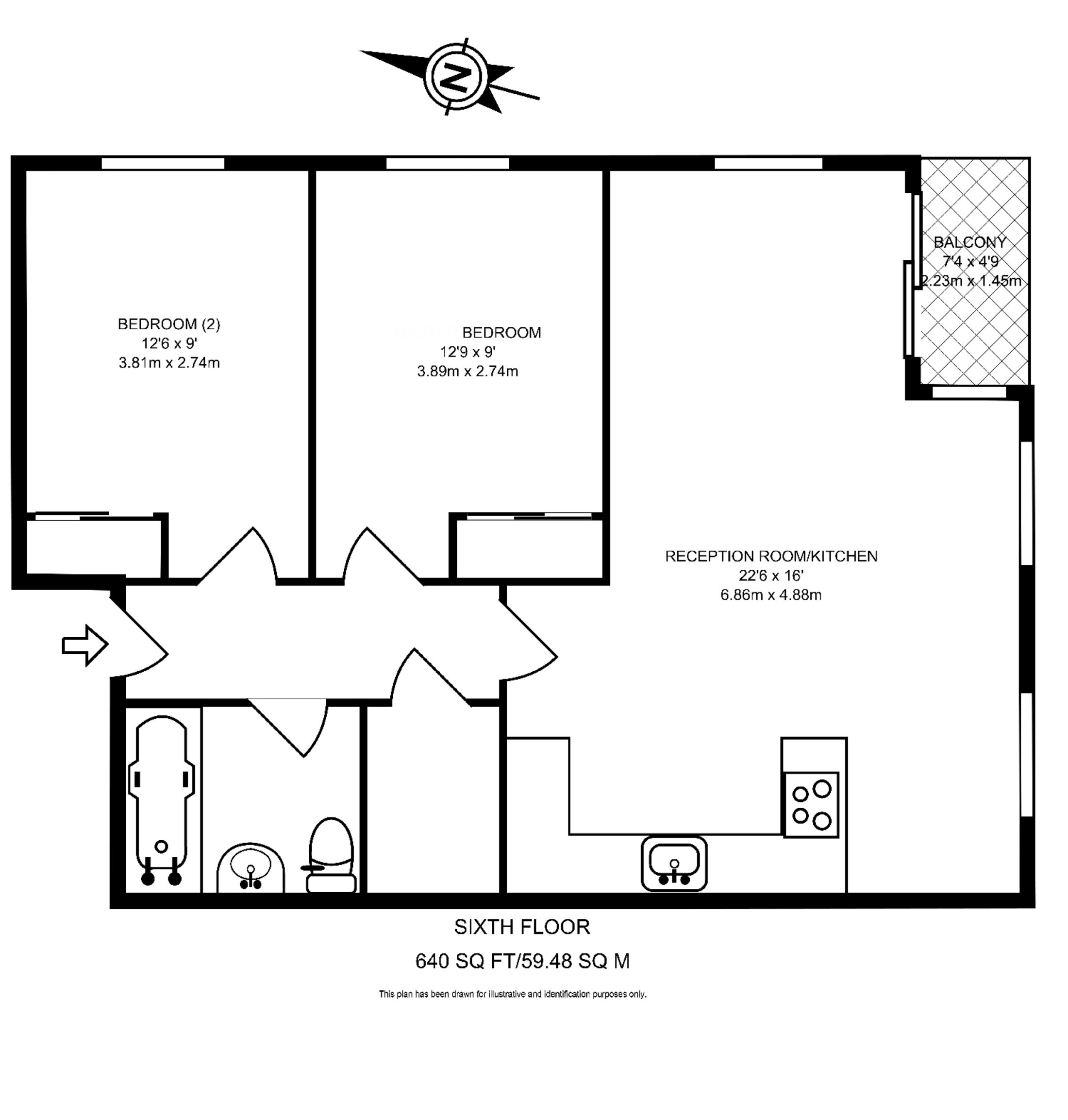 Graphite Apartments, Old Street floorplan