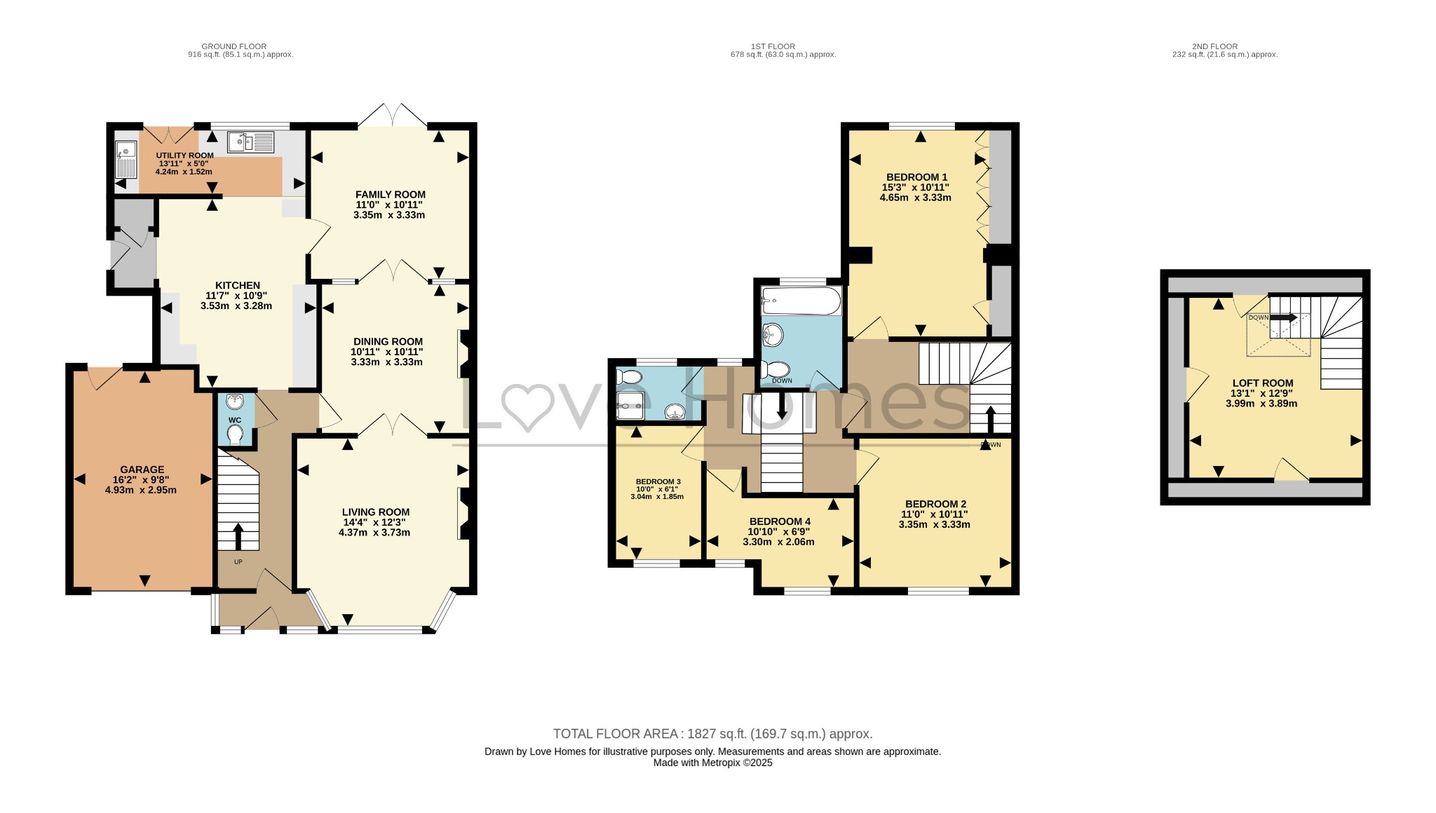 16 Grange Road, Ampthill, Bedfordshire floorplan