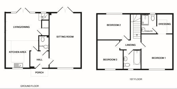 1, Sawmill Loke, Mileham floorplan