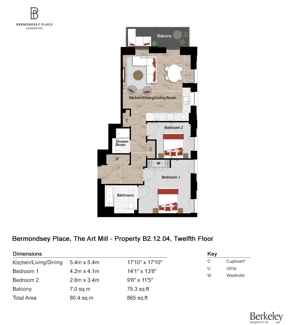 B2.12.04, Bermondsey, Se1 5Ay, Bermondsey floorplan