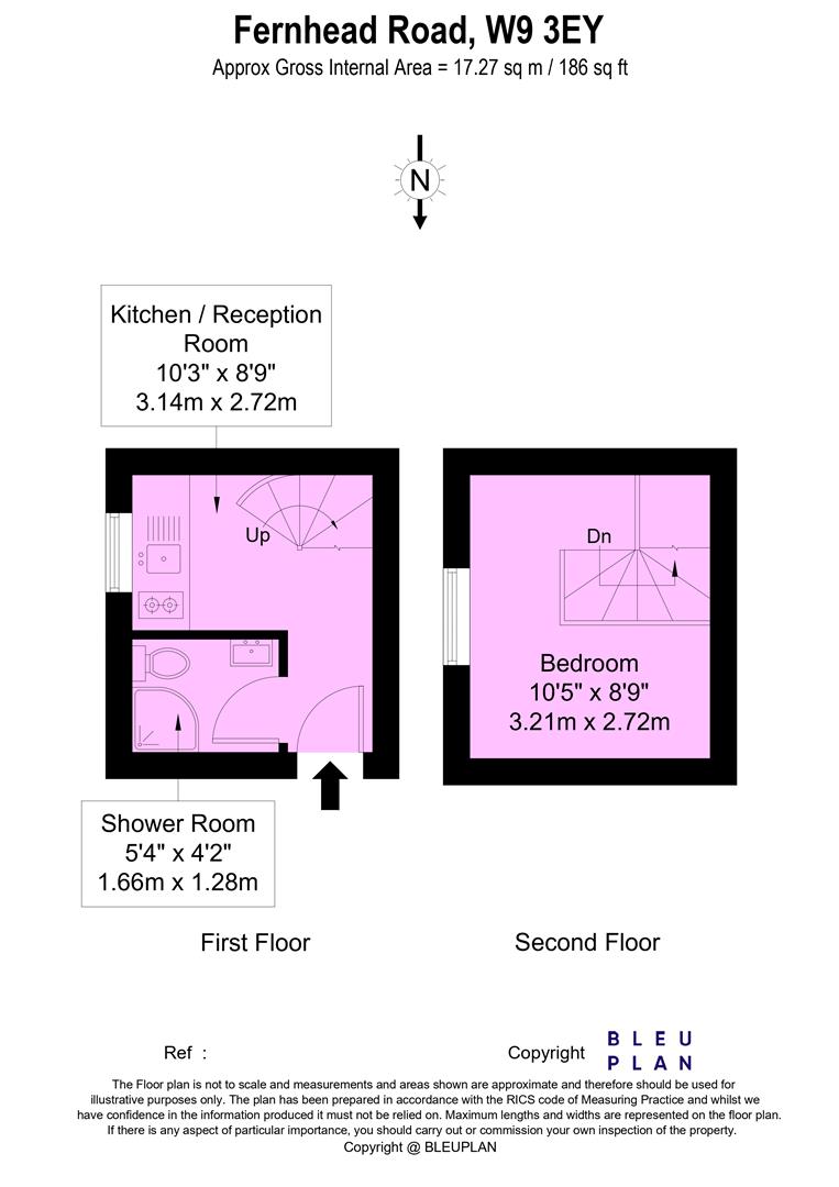 3, 63, Fernhead Road, Maida Vale floorplan