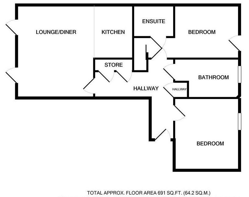 153, Warren Close, Cambridge floorplan