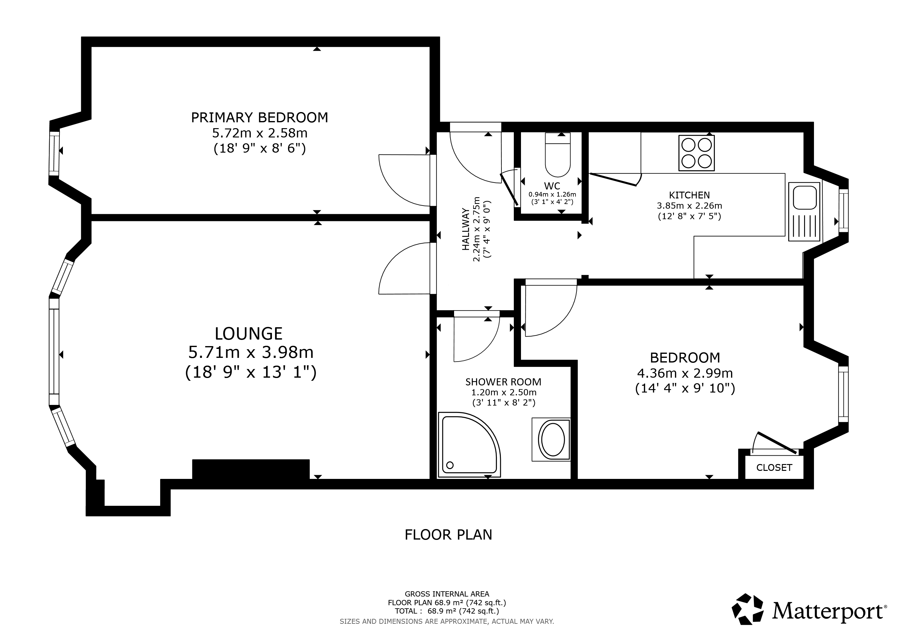 1/1, 12, William Street, Argyll and Bute floorplan