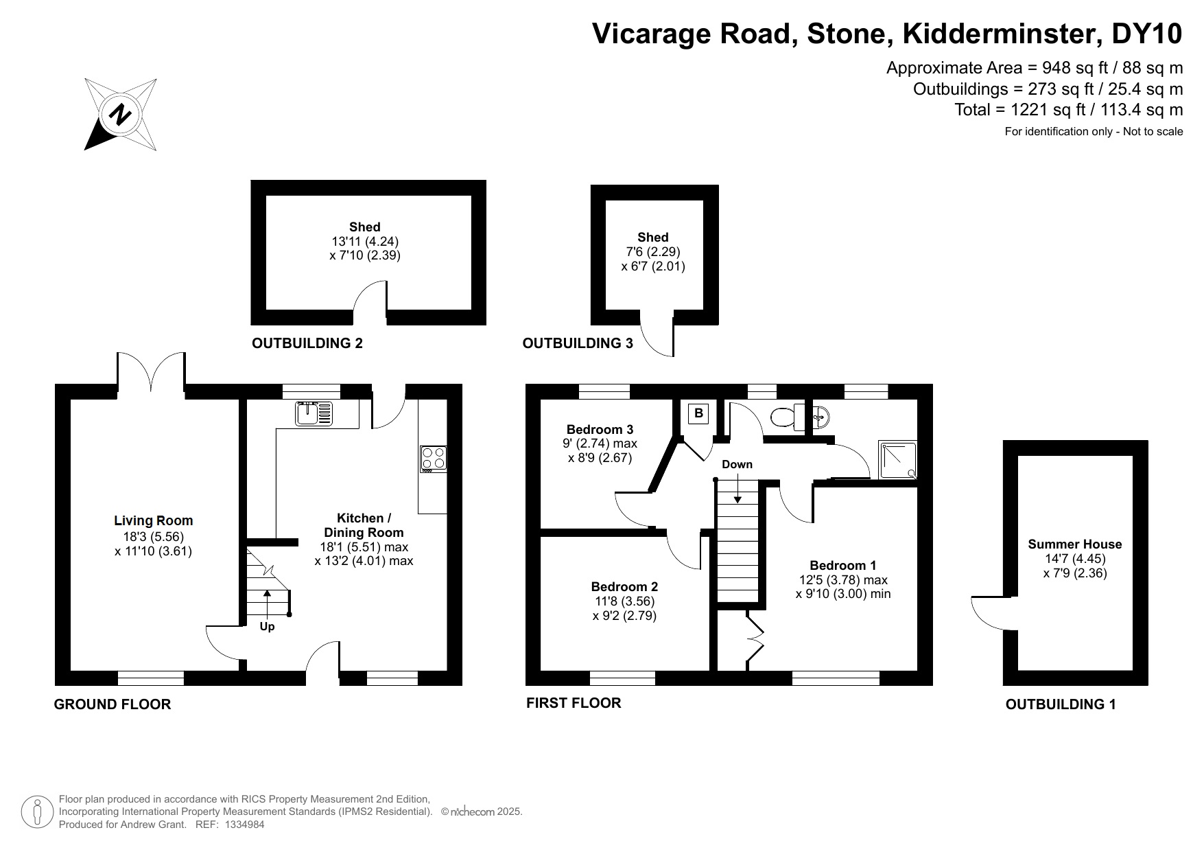 8, Vicarage Road, Kidderminster floorplan