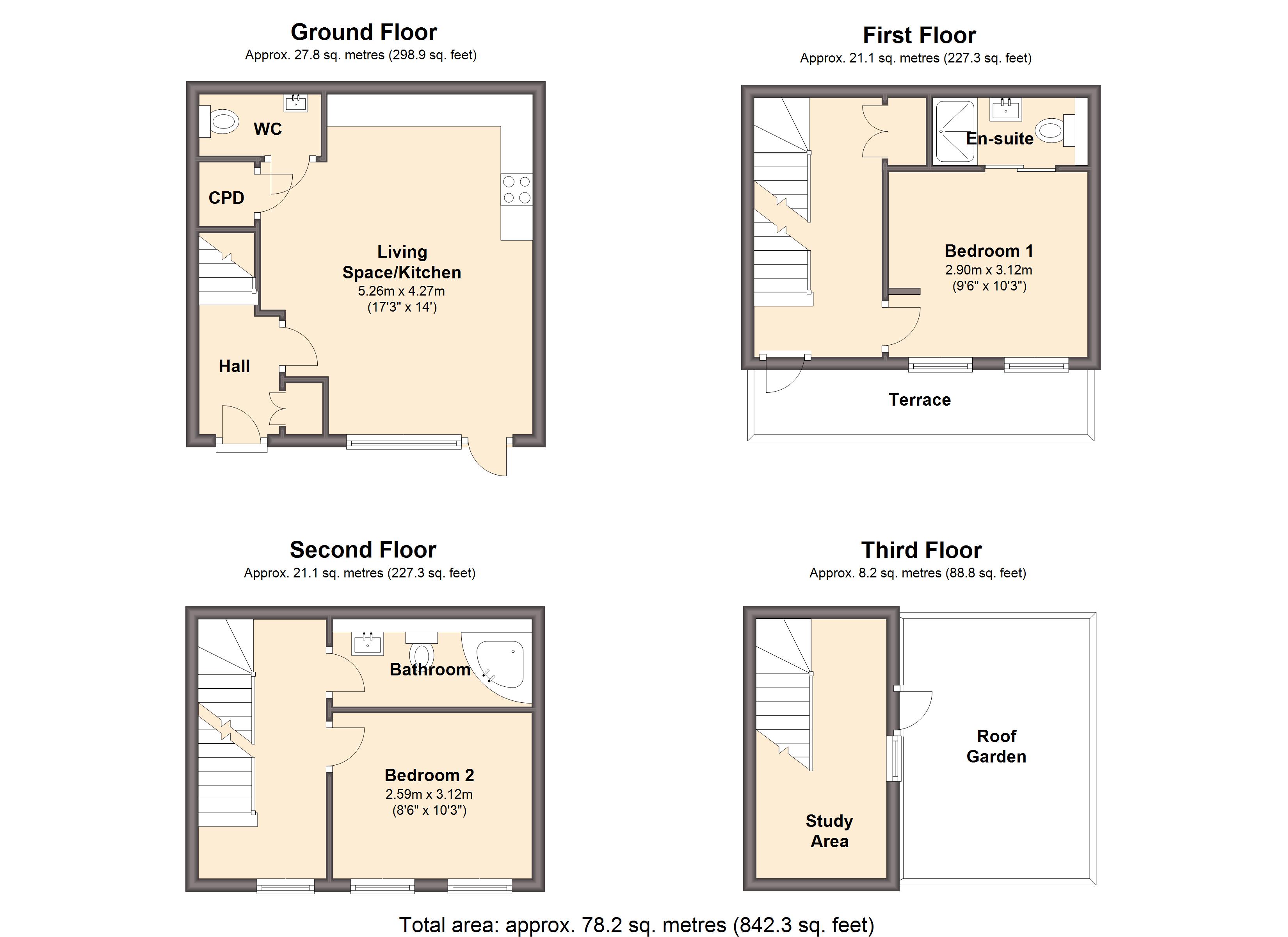 2 Bedrooms Town house for sale in Plot 9, Sky-House, Waverley S60