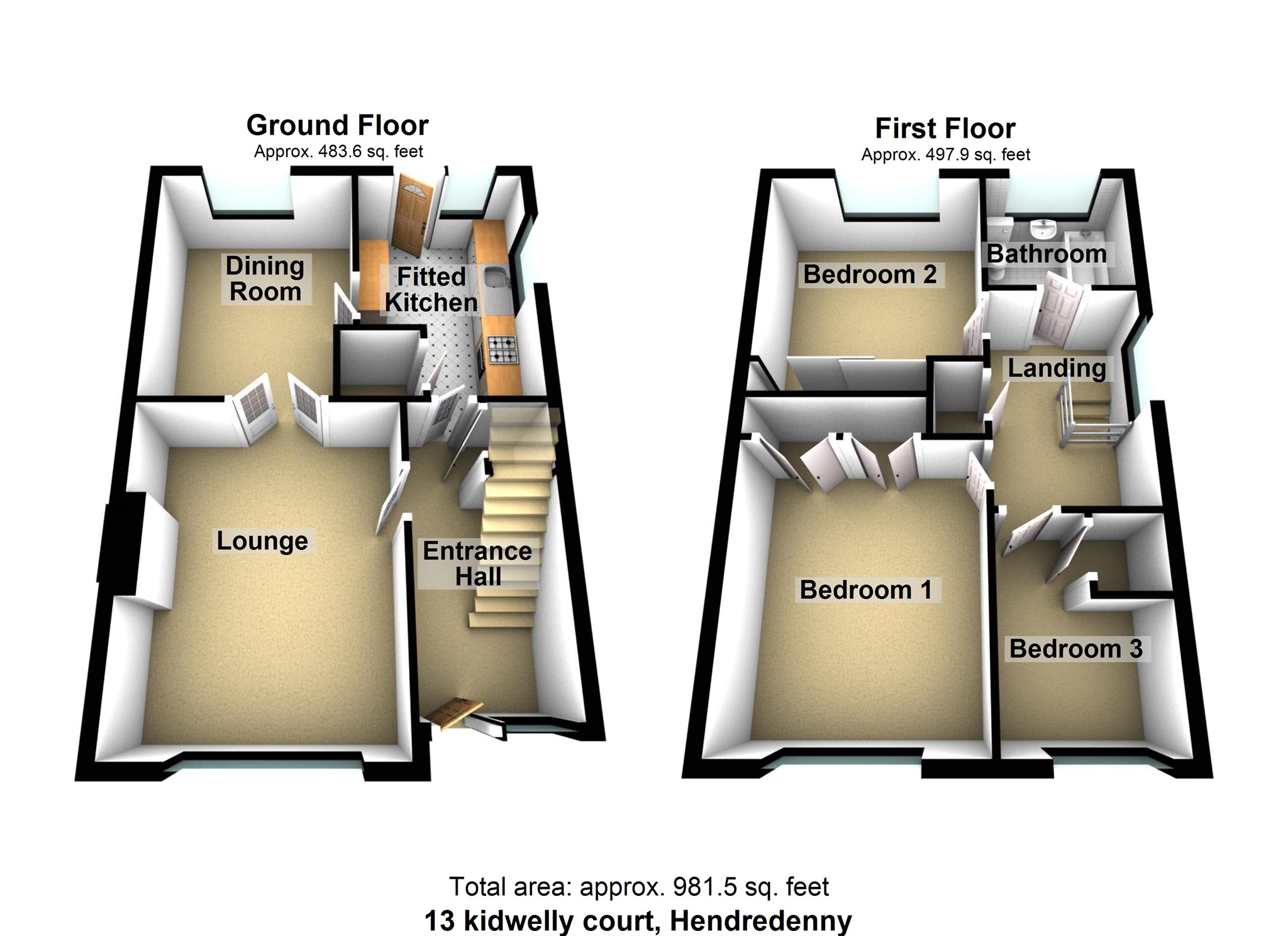 3 Bedrooms Semi-detached house for sale in Kidwelly Court, Caerphilly CF83