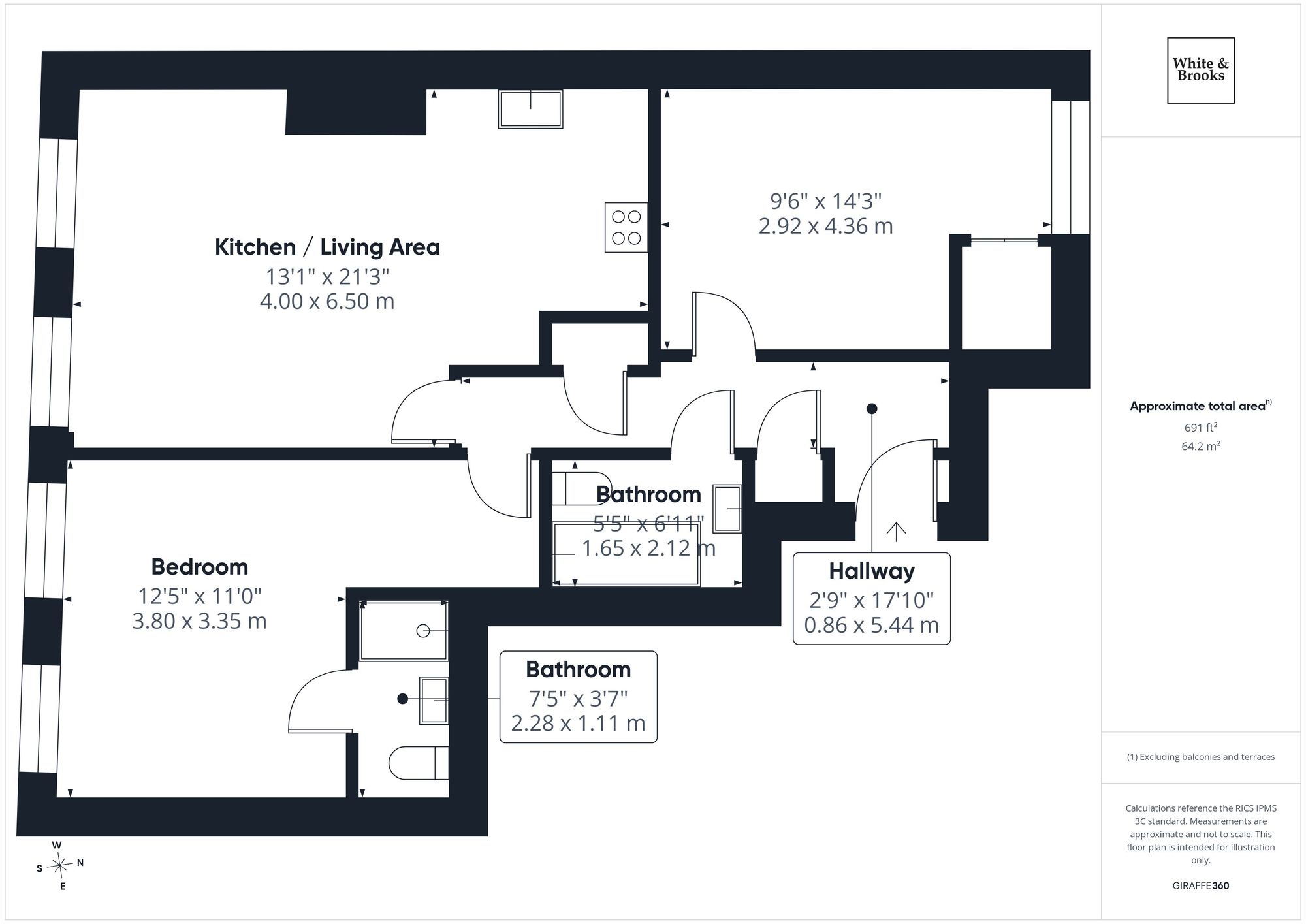 Flat 5, 44 East Street, Chichester floorplan