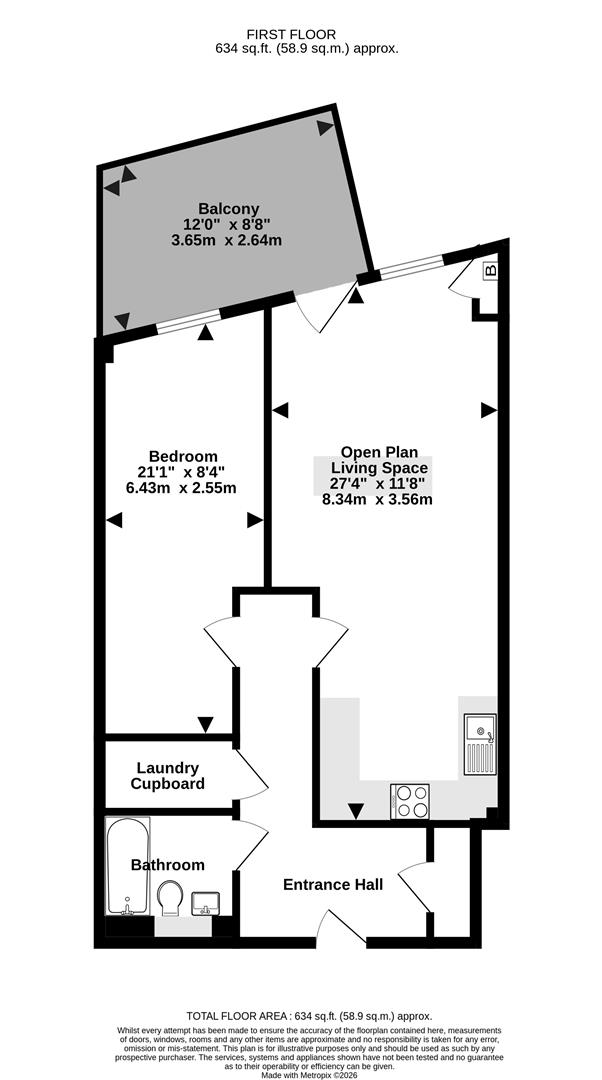 6 Kitchener House,, Warwick Road, West Drayton floorplan