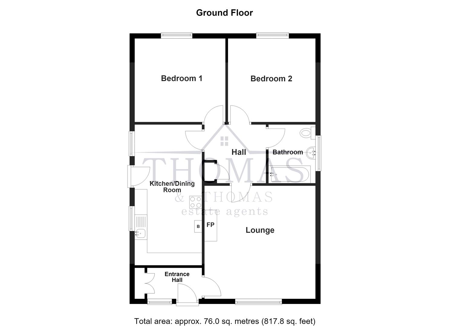68, Grovehill Park, Llanelli floorplan