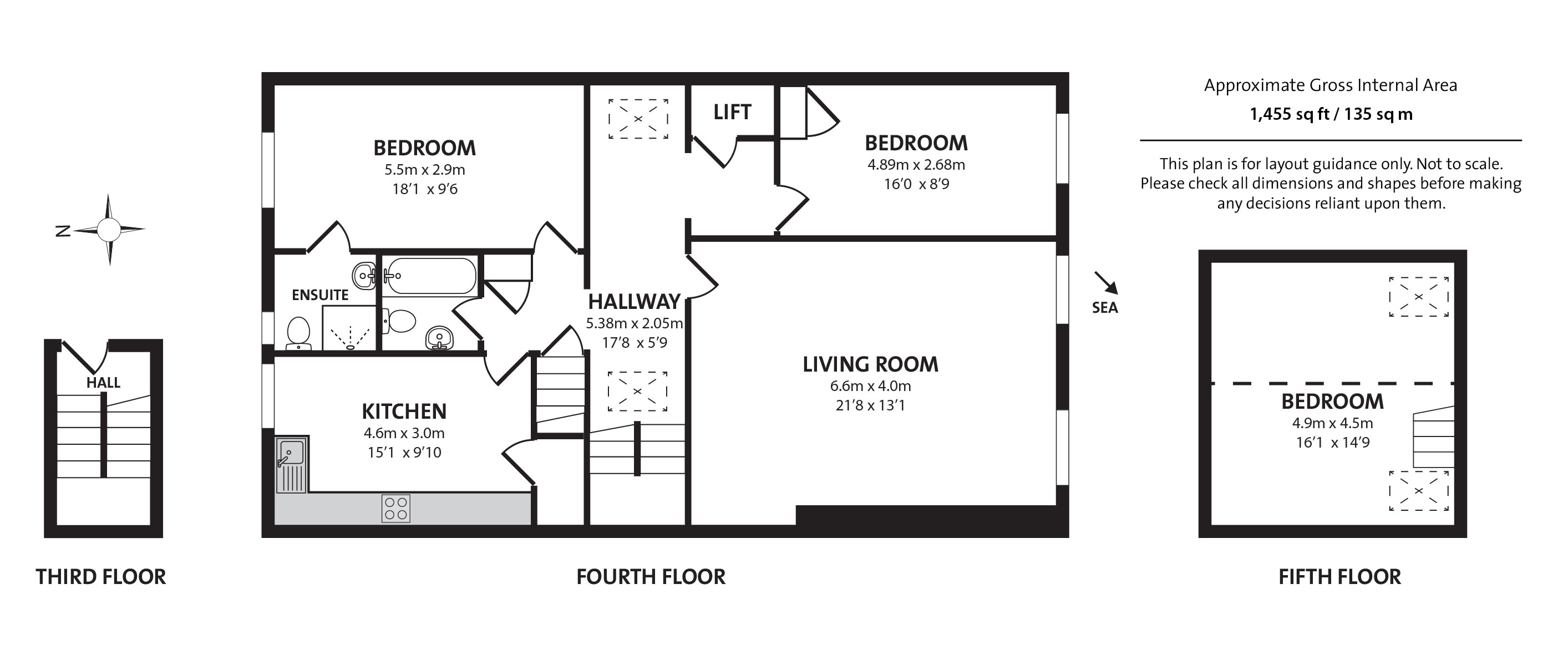 3 Bedrooms Flat for sale in Adelaide Crescent, Hove, East Sussex BN3