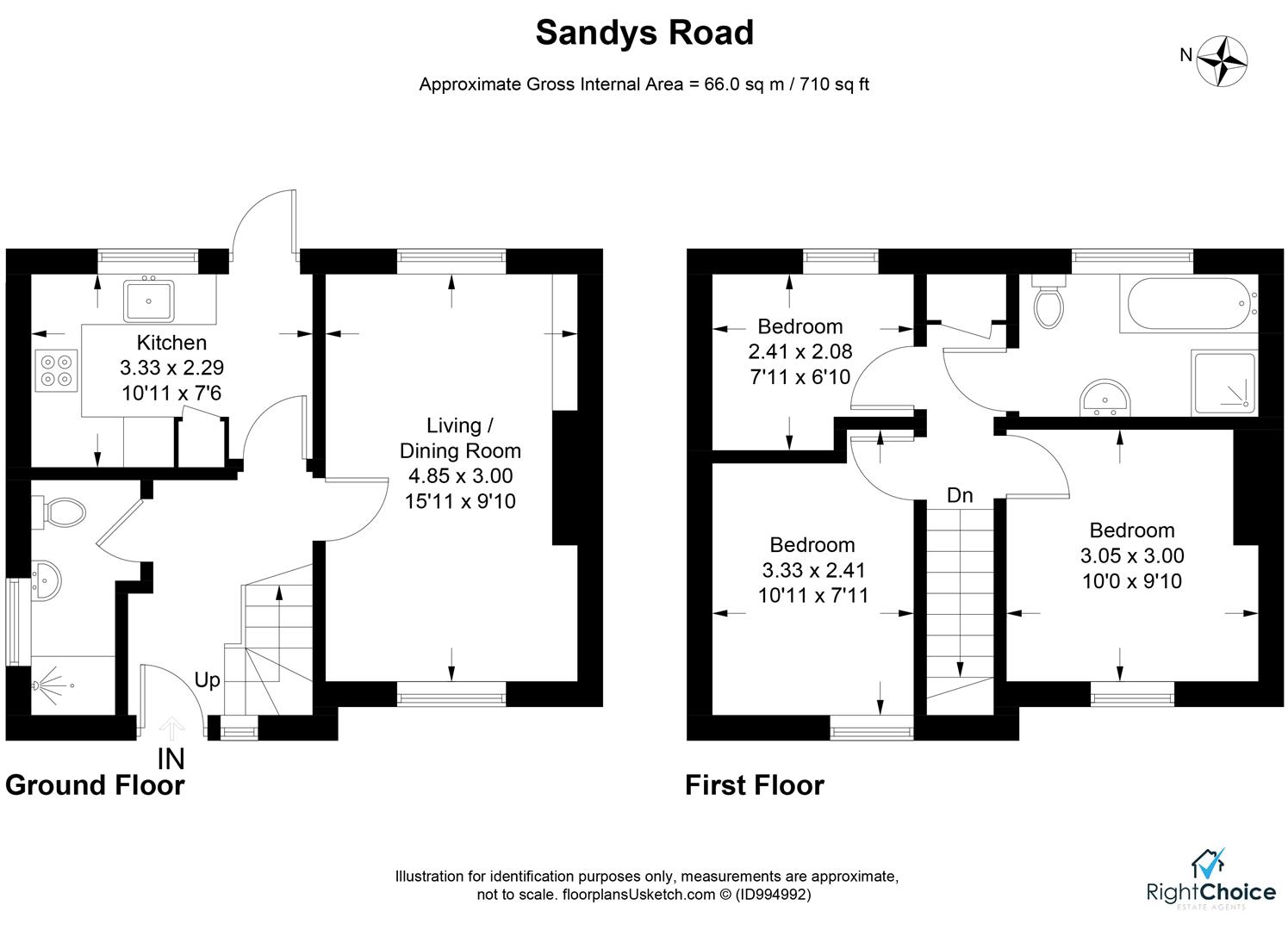 Sandys Road, Basingstoke RG22, 3 bedroom property for sale 65294382
