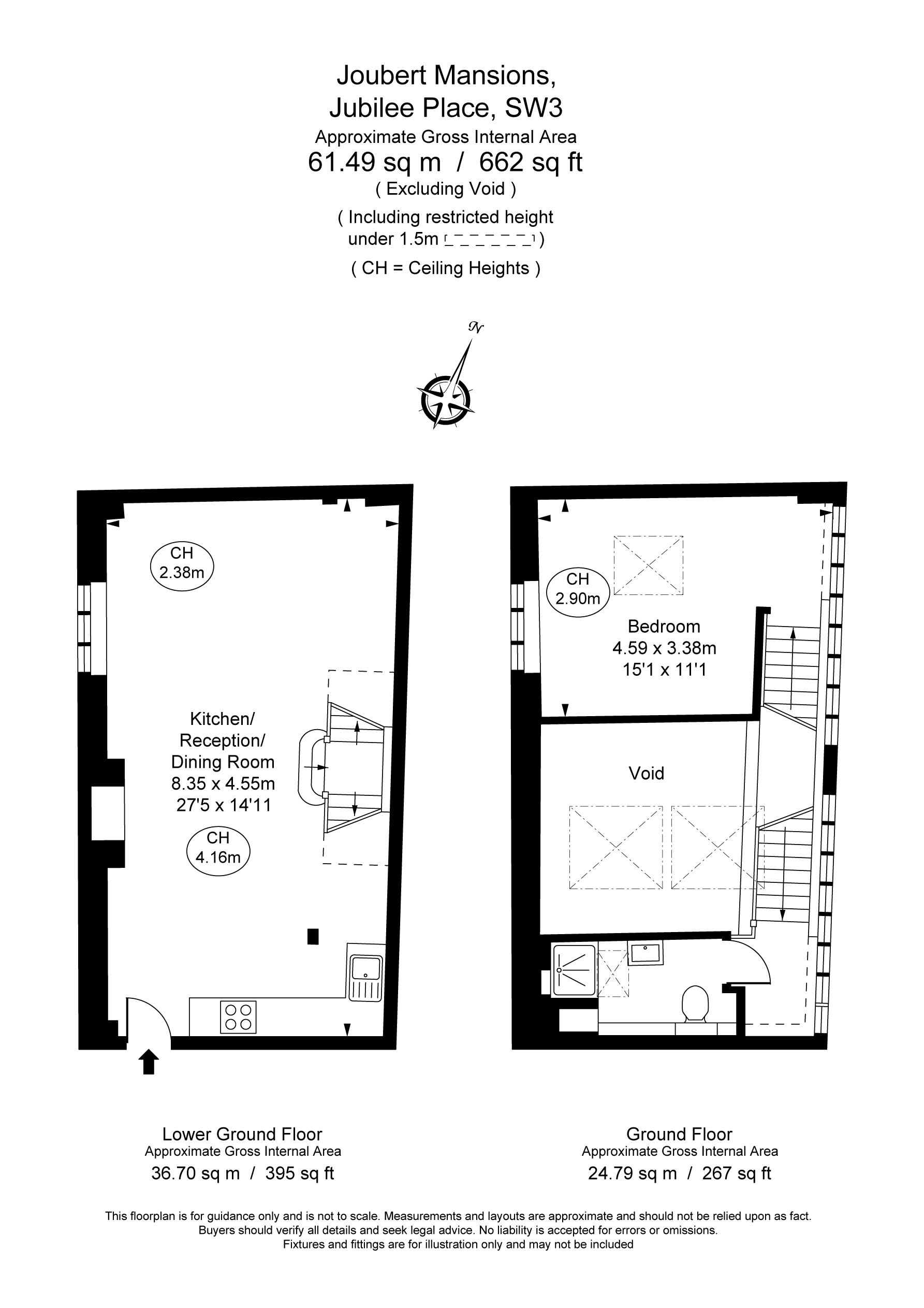 2A,, Joubert Mansions, London floorplan