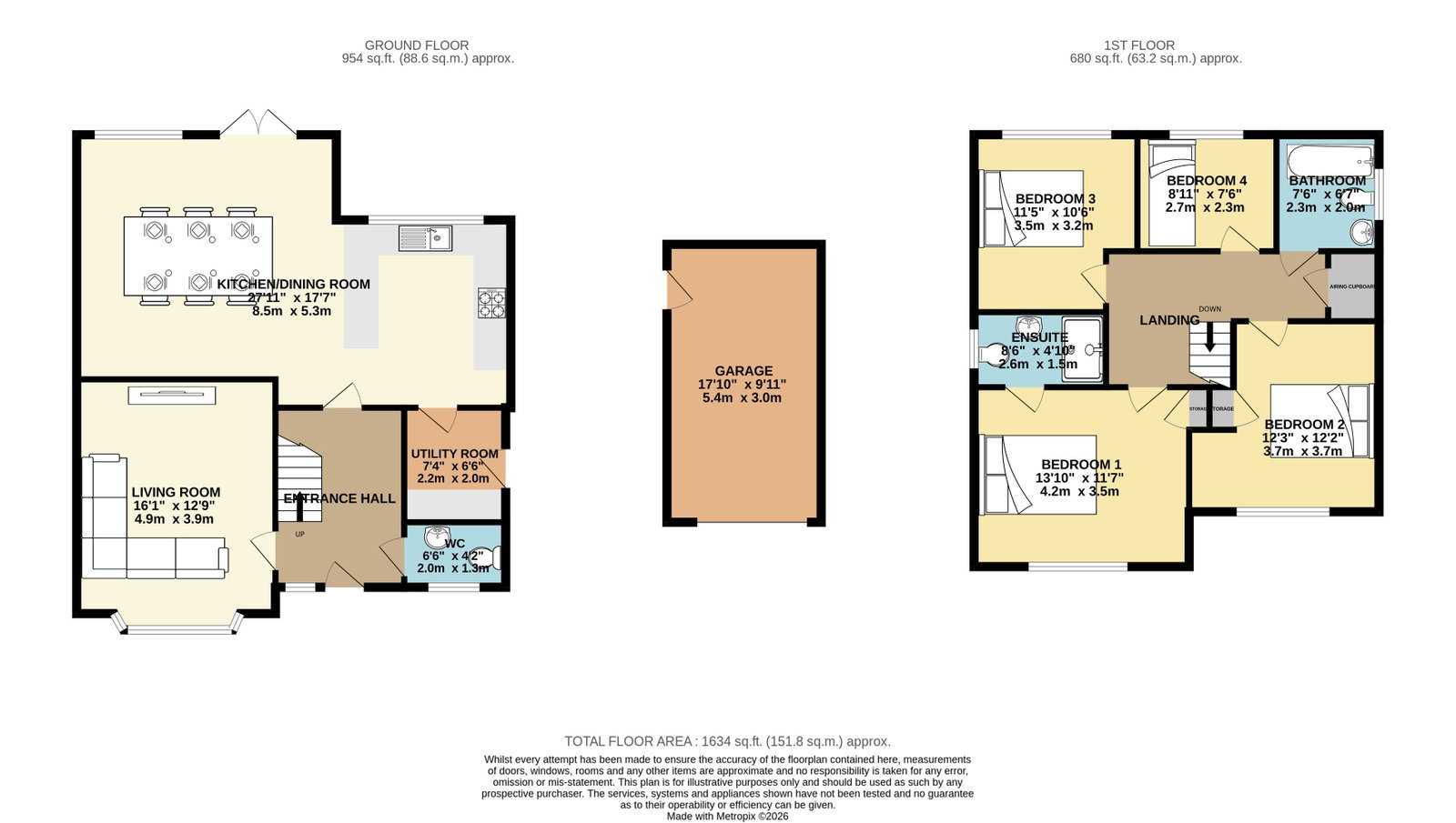 42, Scholars Close, March floorplan