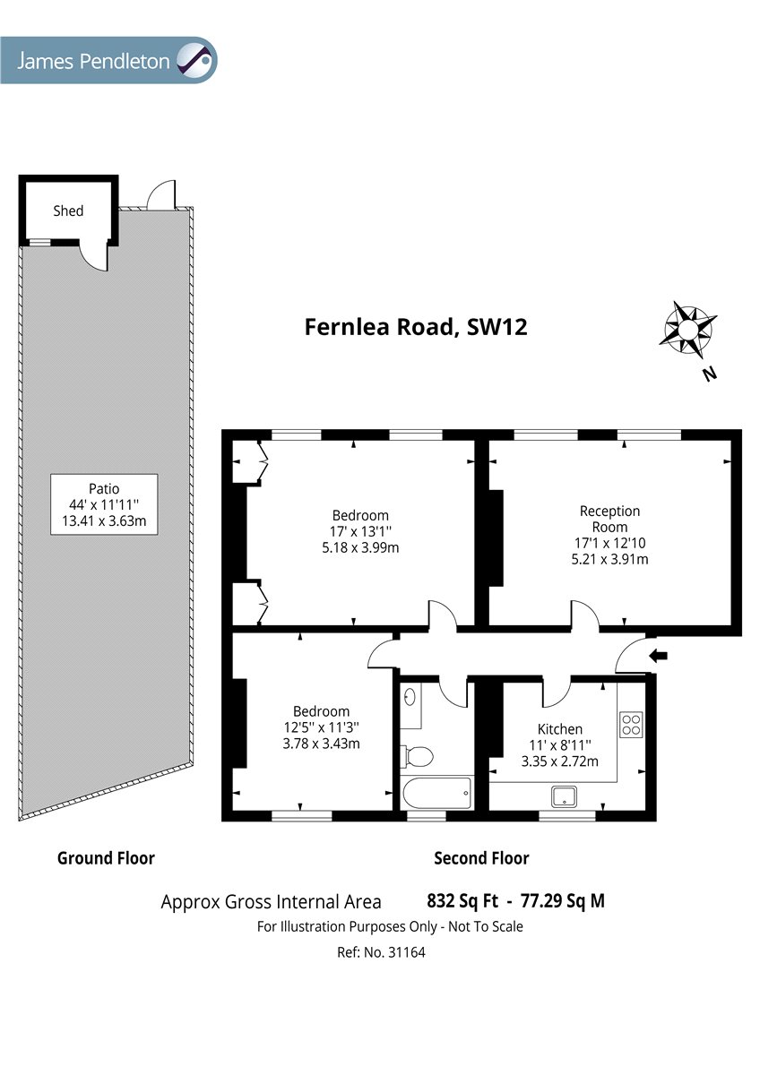 2 Bedrooms Flat to rent in Fernlea Road, Balham, London SW12