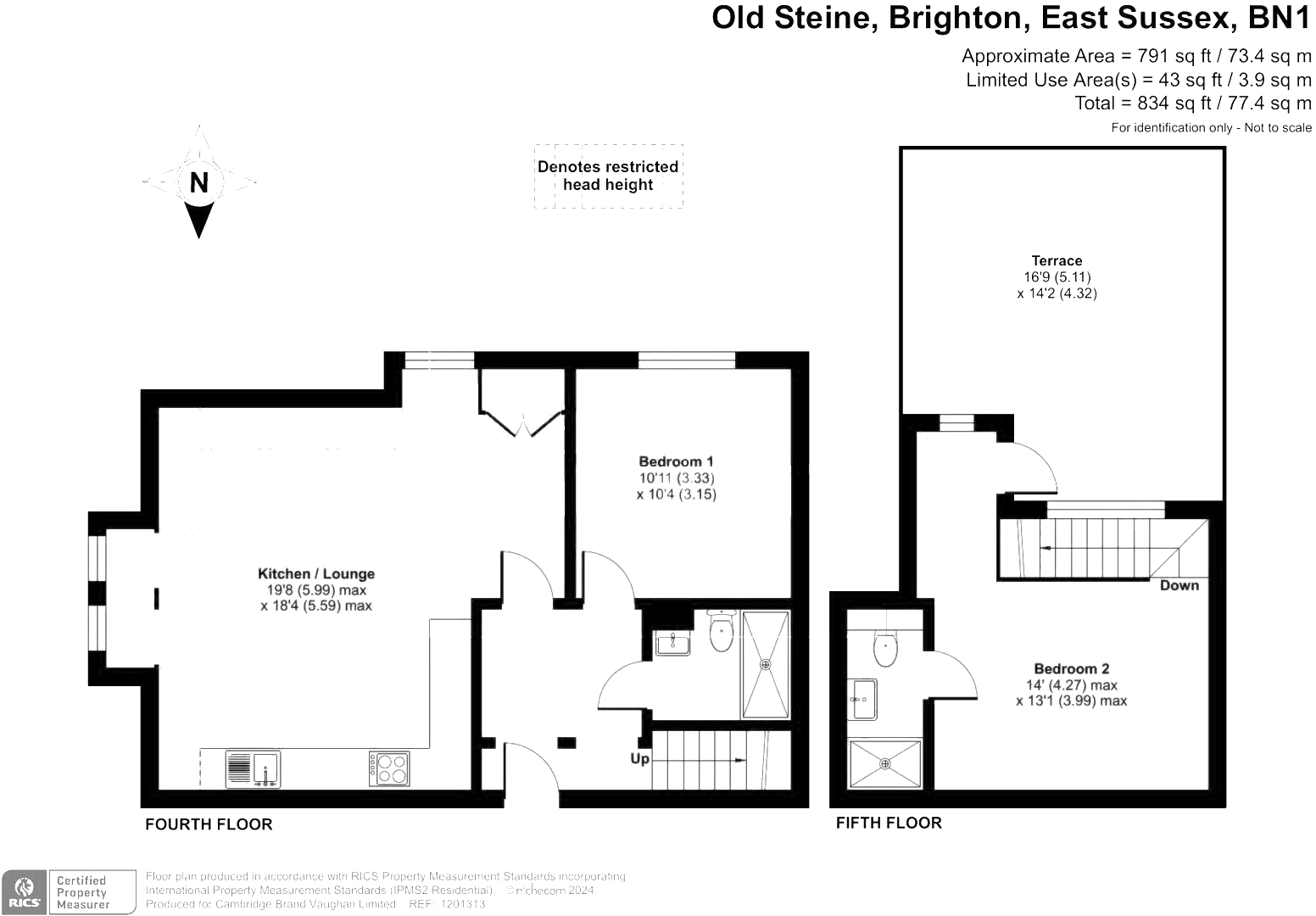 Flat 7, 42A, Old Steine, East Sussex floorplan