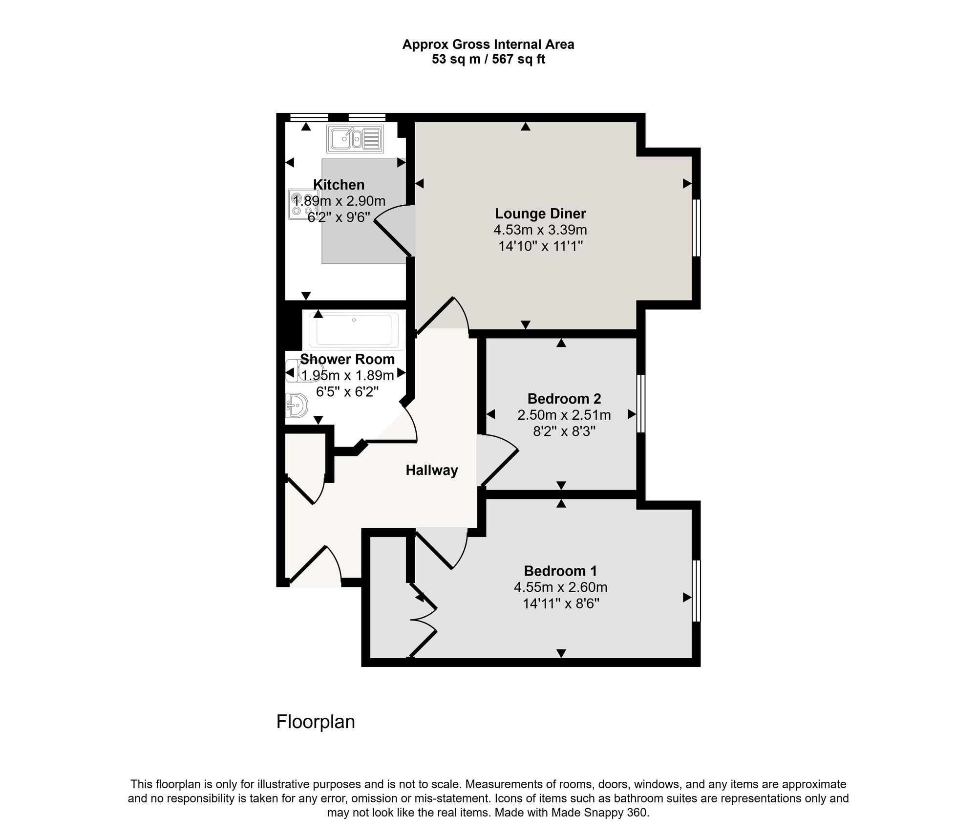 26 Manthorpe Avenue, Manchester floorplan