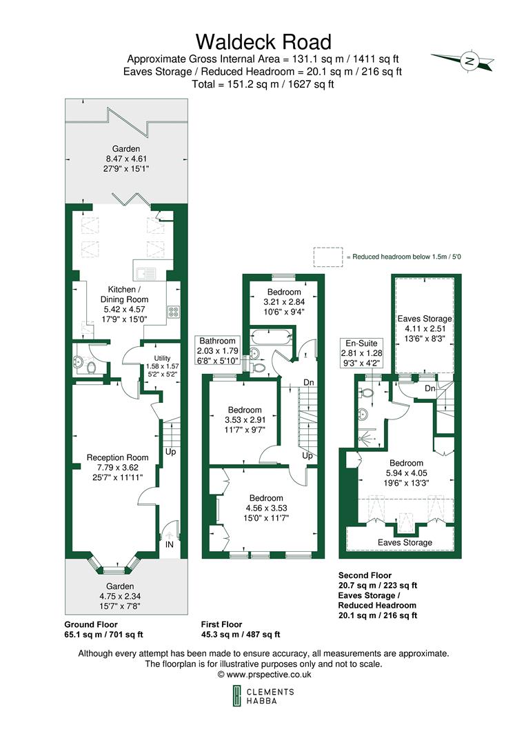 11, Waldeck Road, London floorplan