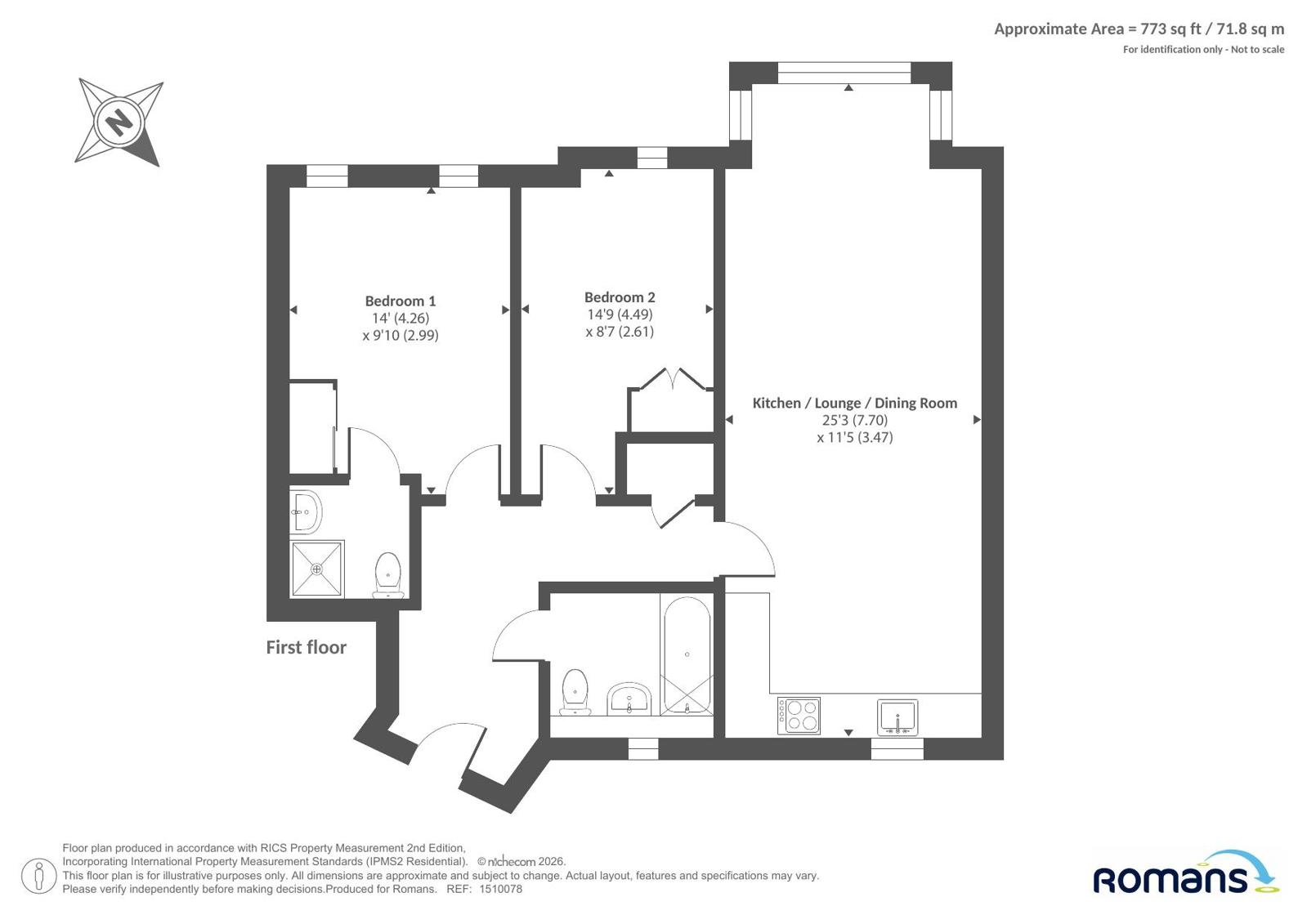 Flat 6, Field Court,, Earle Crescent, Berkshire floorplan
