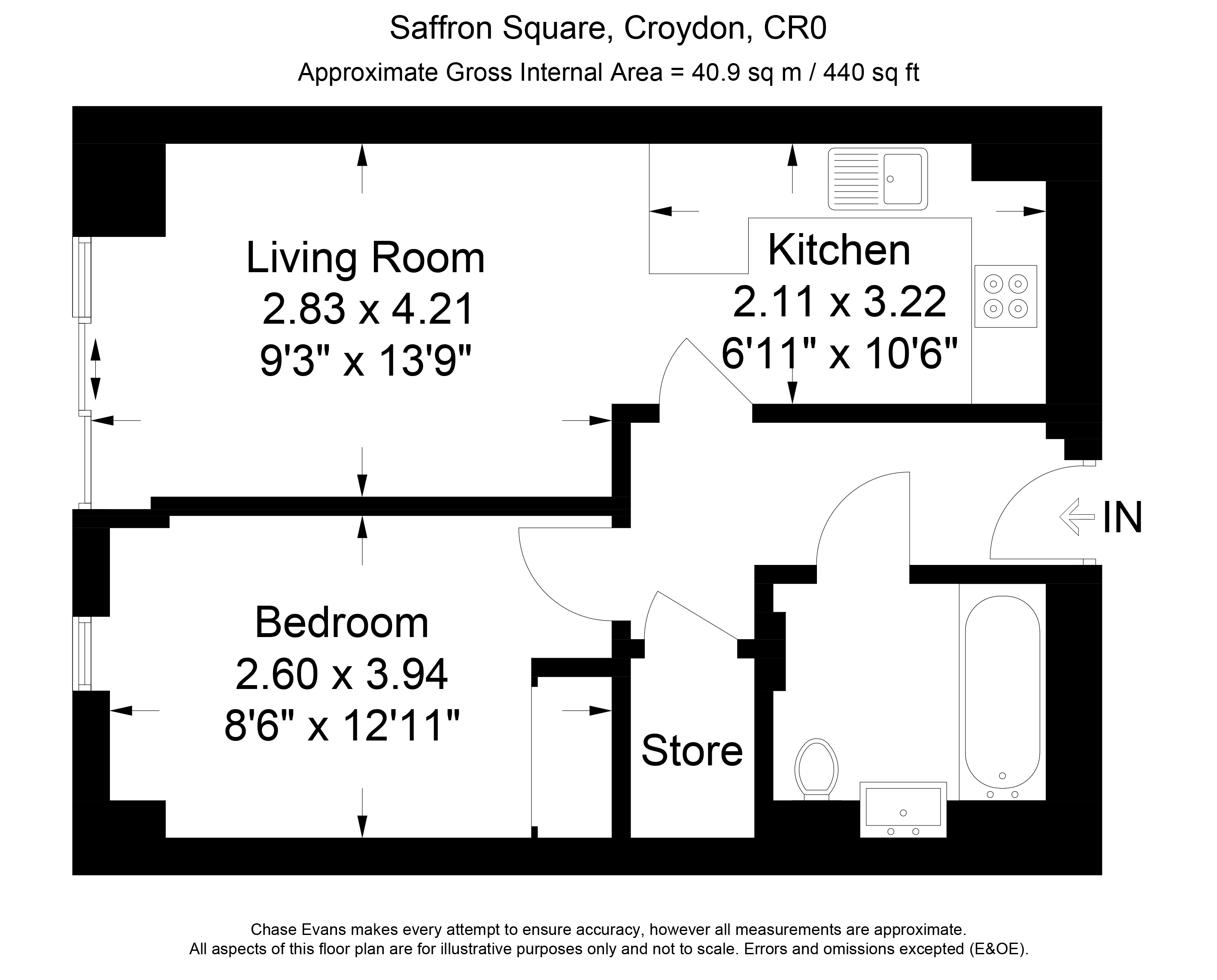 1 Bedrooms Flat to rent in Pinnacle Apartments, Saffron Square, Croydon CR0