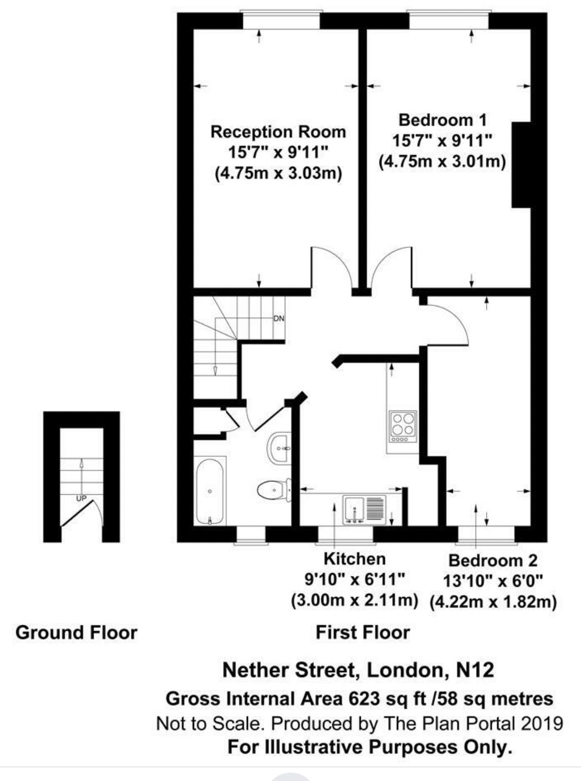 Nether Street, London floorplan