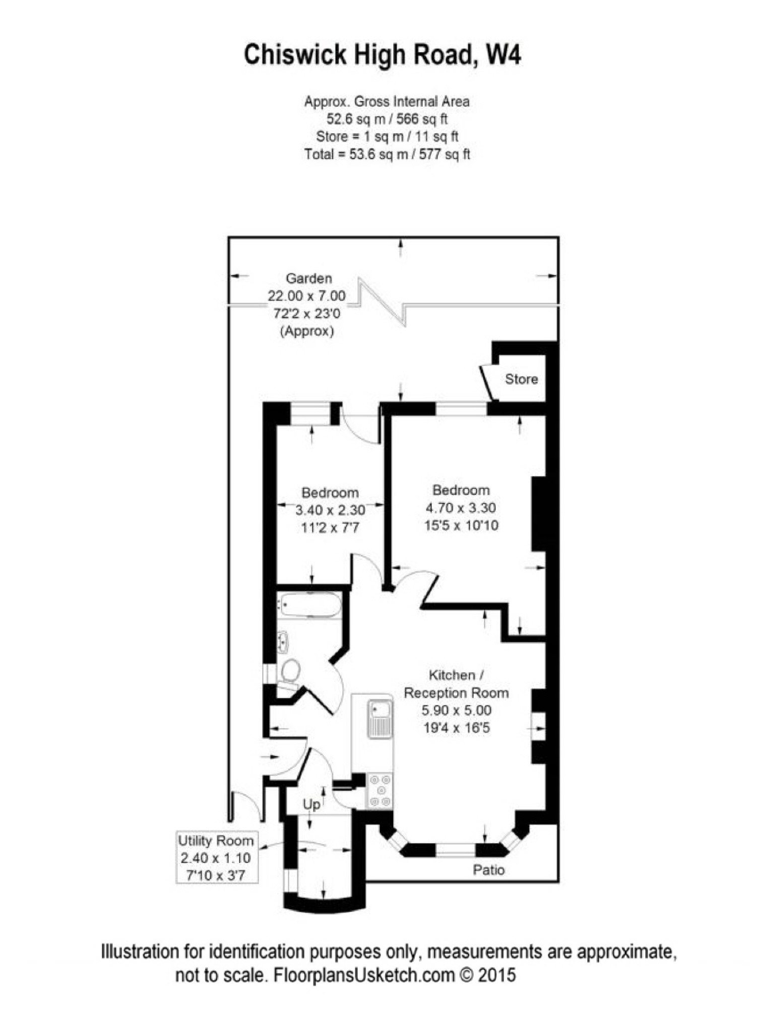 2 Bedrooms Flat to rent in Chiswick High Road, London W4