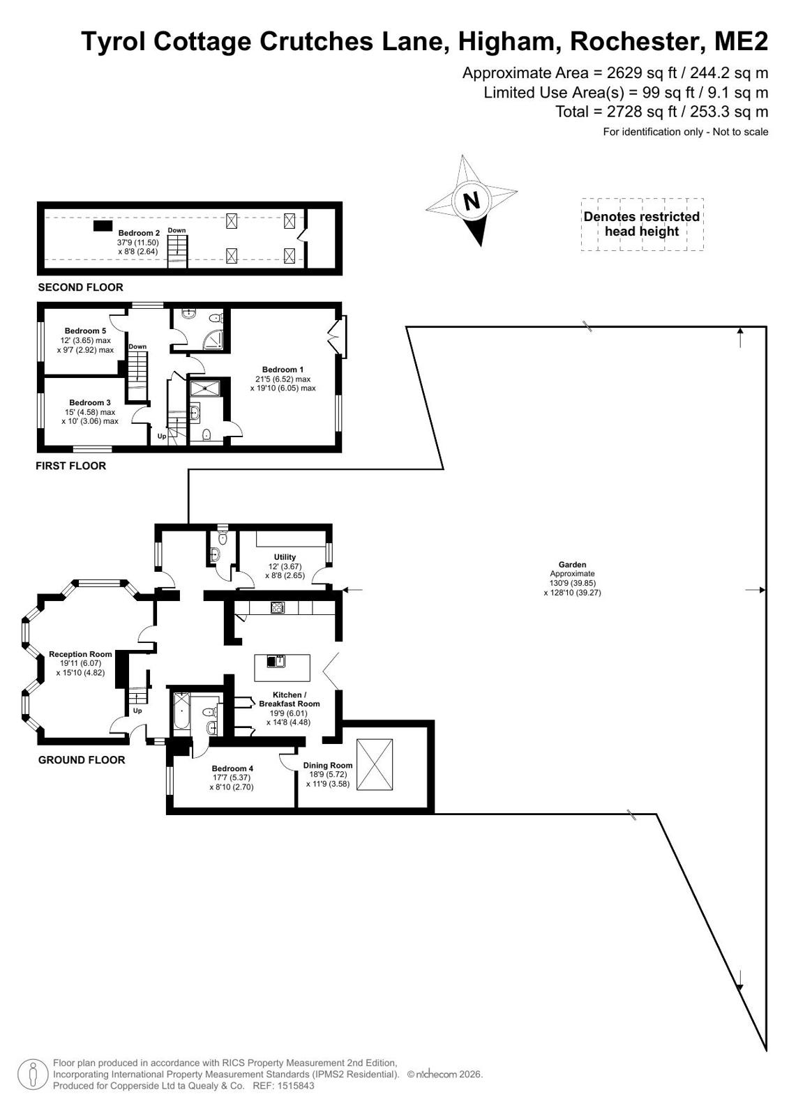 Tyrol Cottage,, Crutches Lane, Higham floorplan