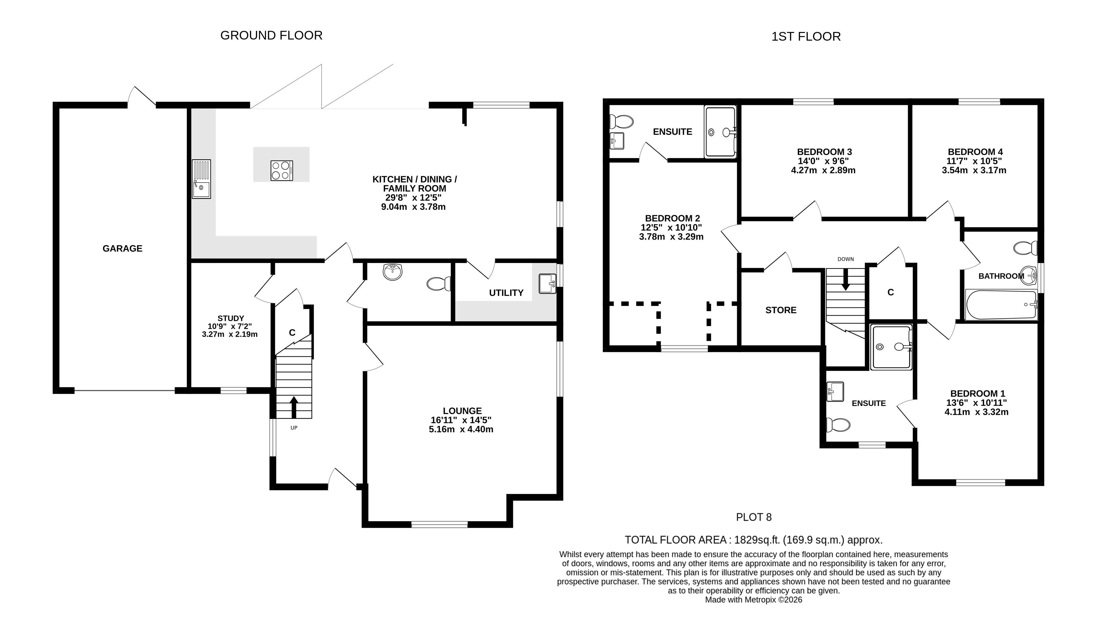 8, Flint Close, Hitchin floorplan