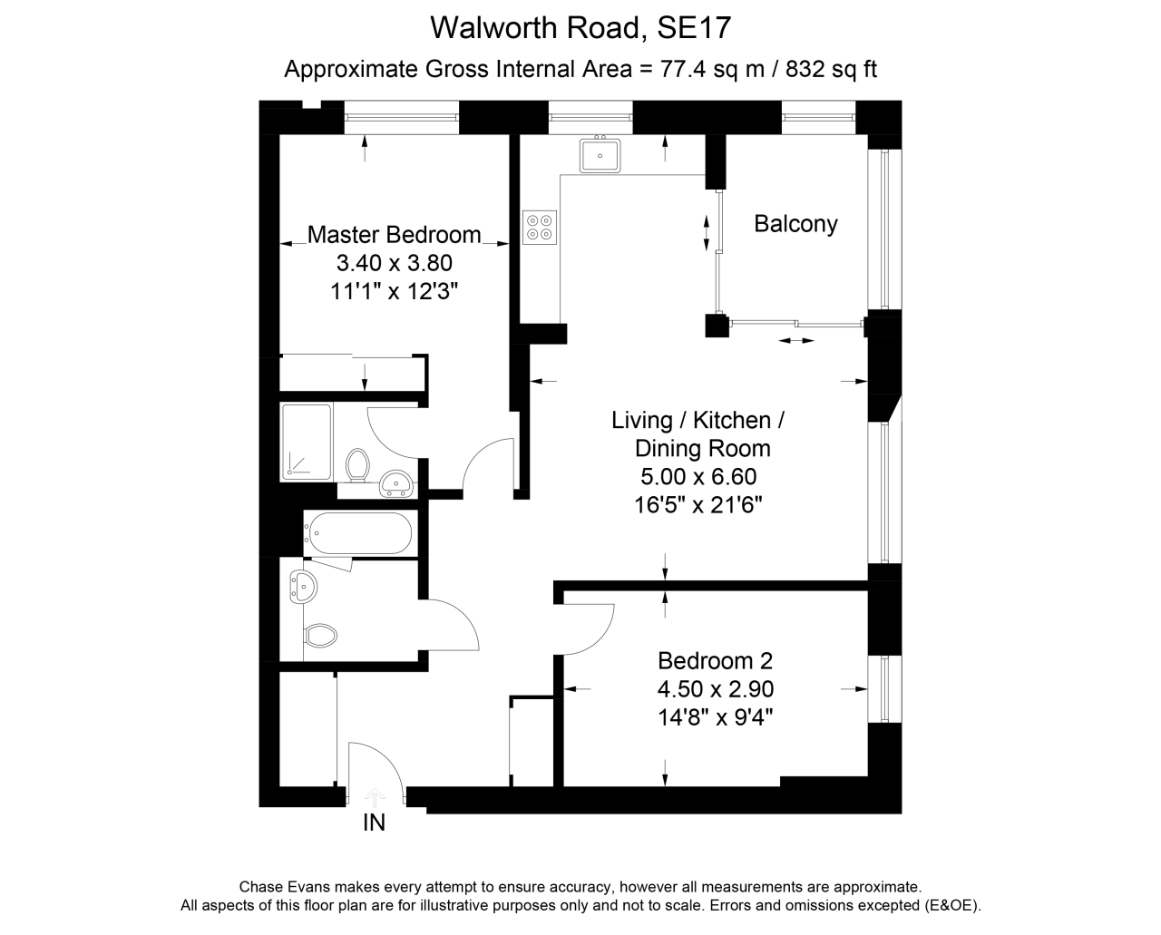 Flat 203 Walton Heights, 143, Elephant Park, Elephant and Castle floorplan