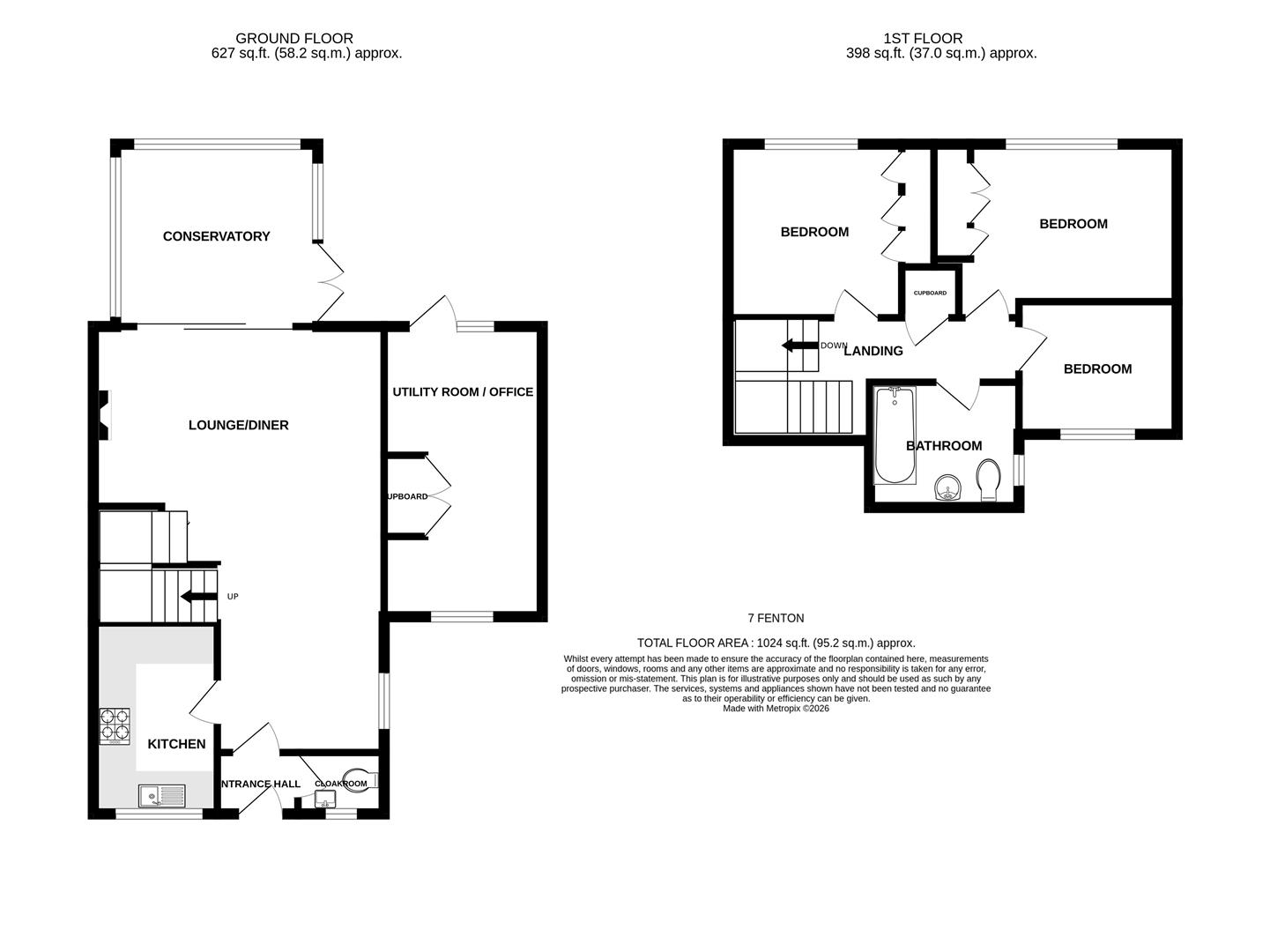 Fenton Close, Bristol floorplan