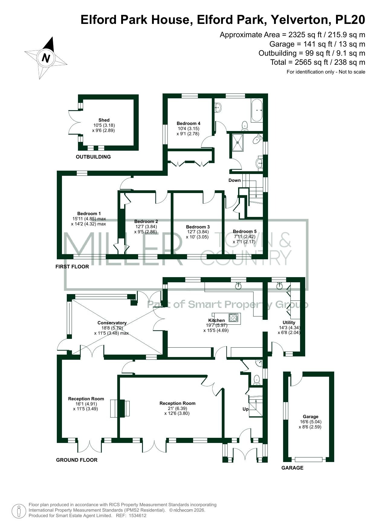 Elford Park, Devon floorplan