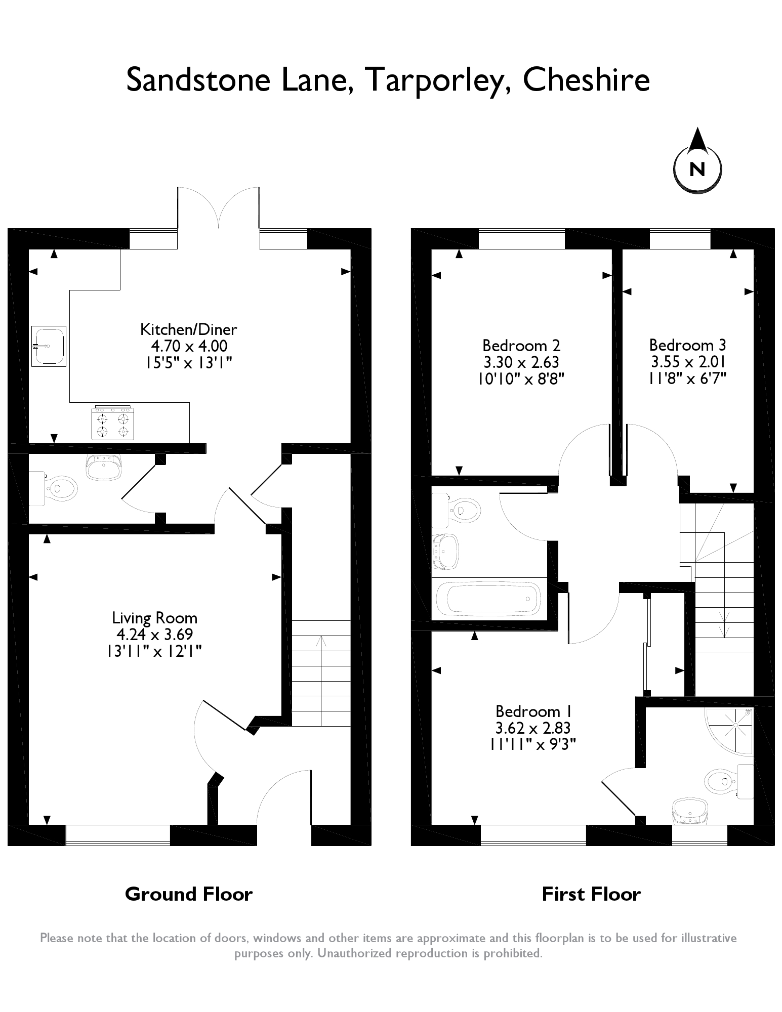 3 Bedrooms Semi-detached house for sale in Sandstone Lane, Tarporley, Cheshire CW6
