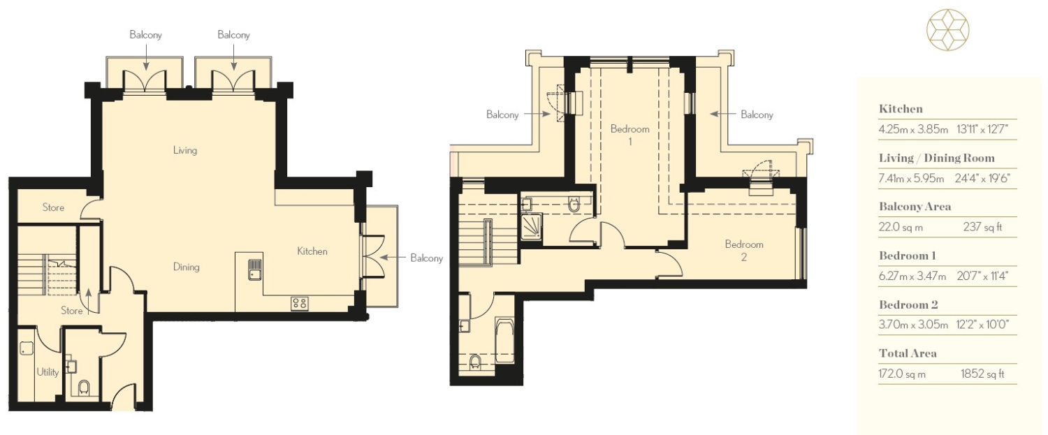 13, Lancaster House Marlborough Drive, Bushey floorplan
