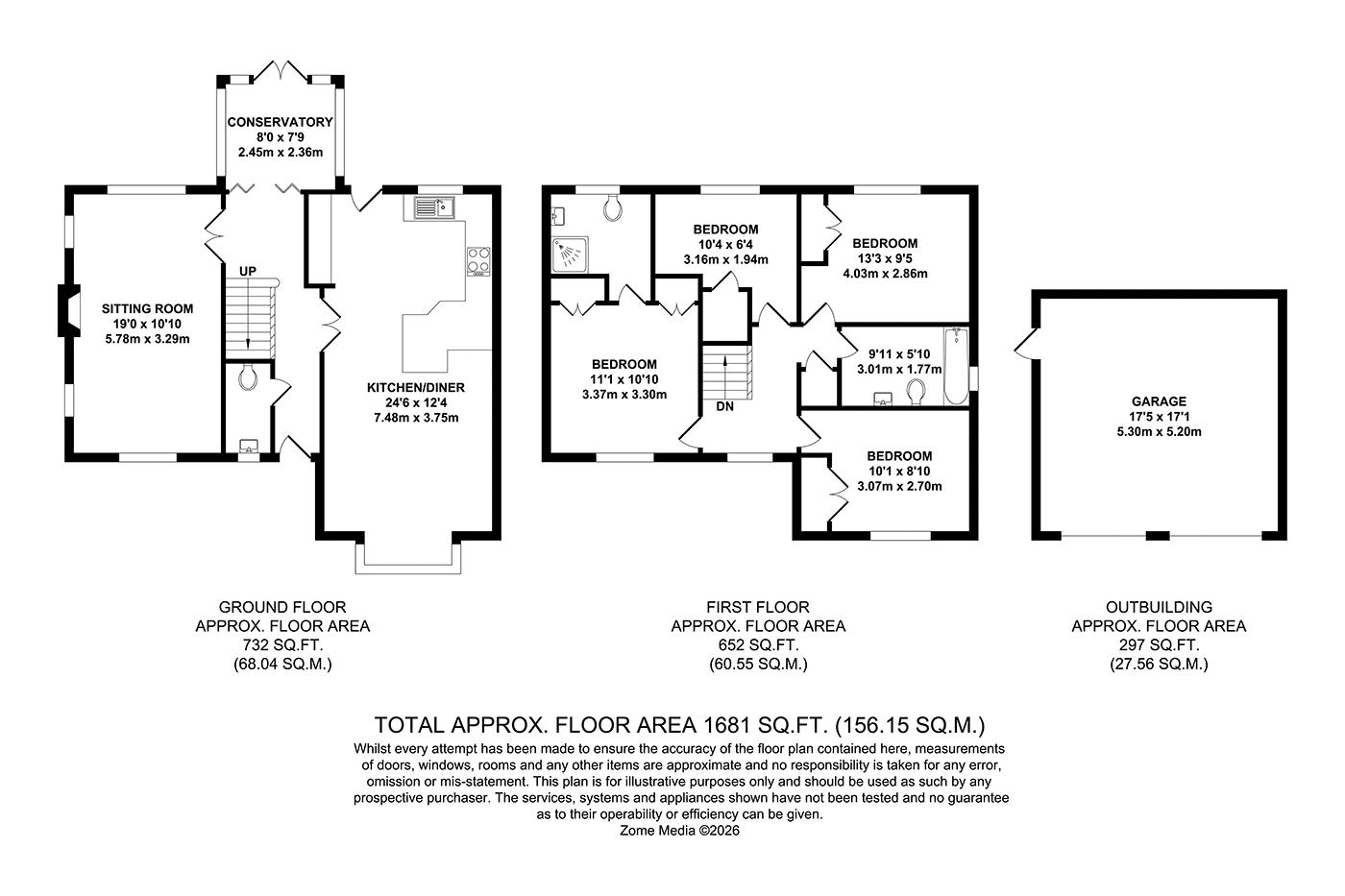 4, Clover Way, Tonbridge floorplan