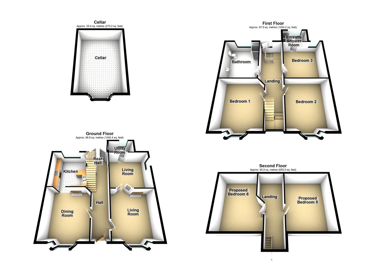 2, Percy Road, Wrexham floorplan