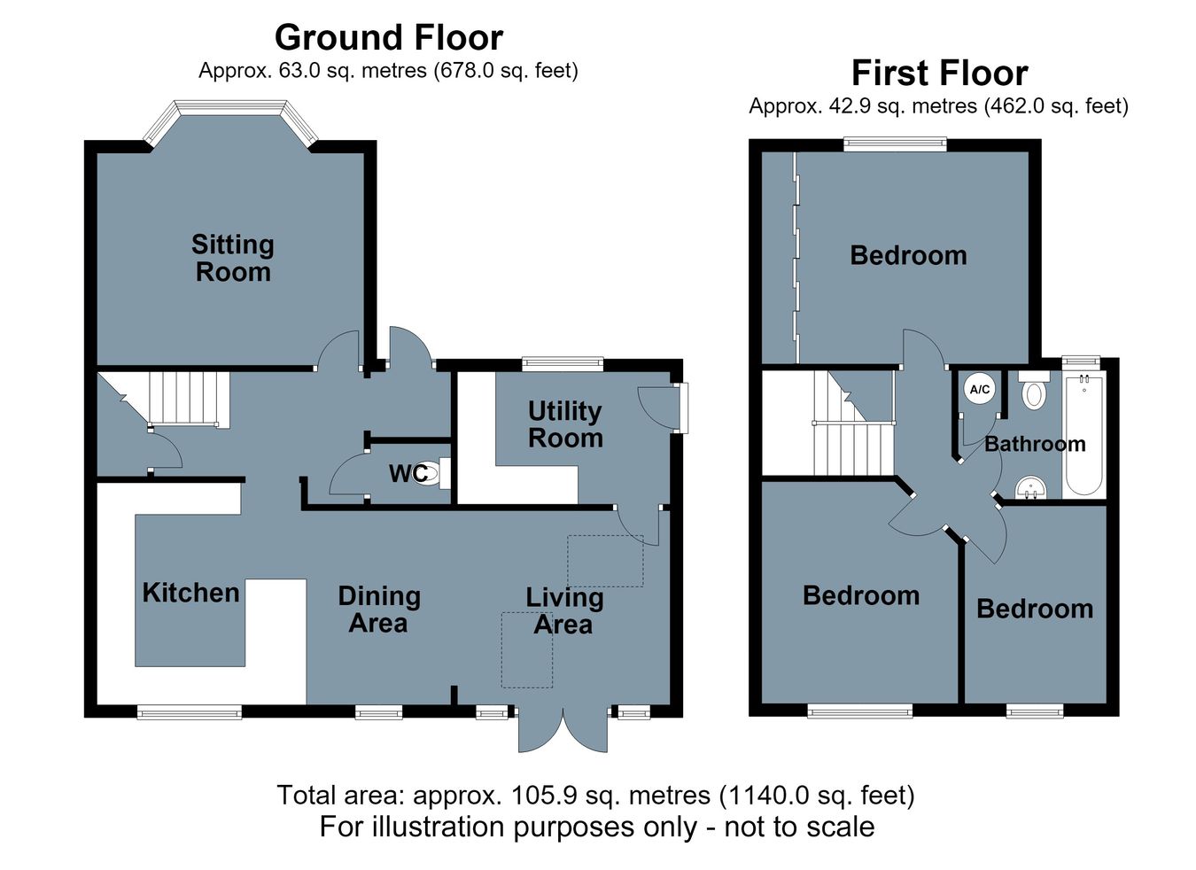 Cheduba, Hailsham Road, Heathfield floorplan