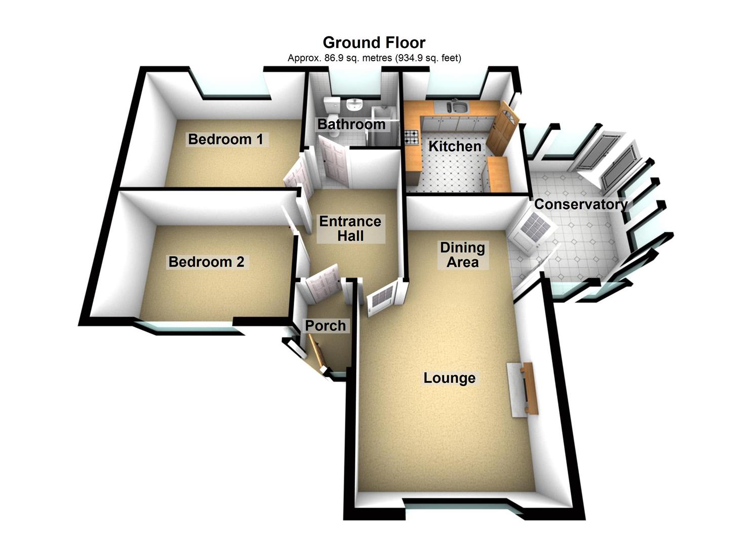 4., Devon Close, Wrexham floorplan