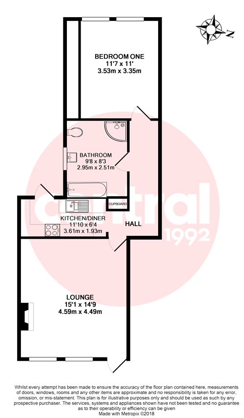 1 Bedrooms Flat to rent in Winns Terrace, Walthamstow, London E17