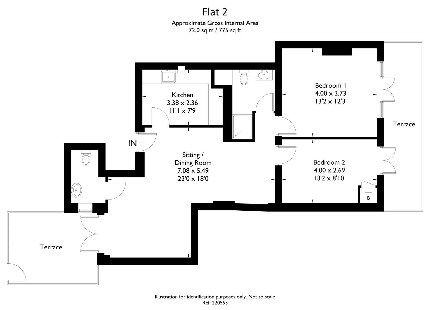 2 Bedrooms Flat for sale in New Court, Liston Road, Marlow, Buckinghamshire SL7