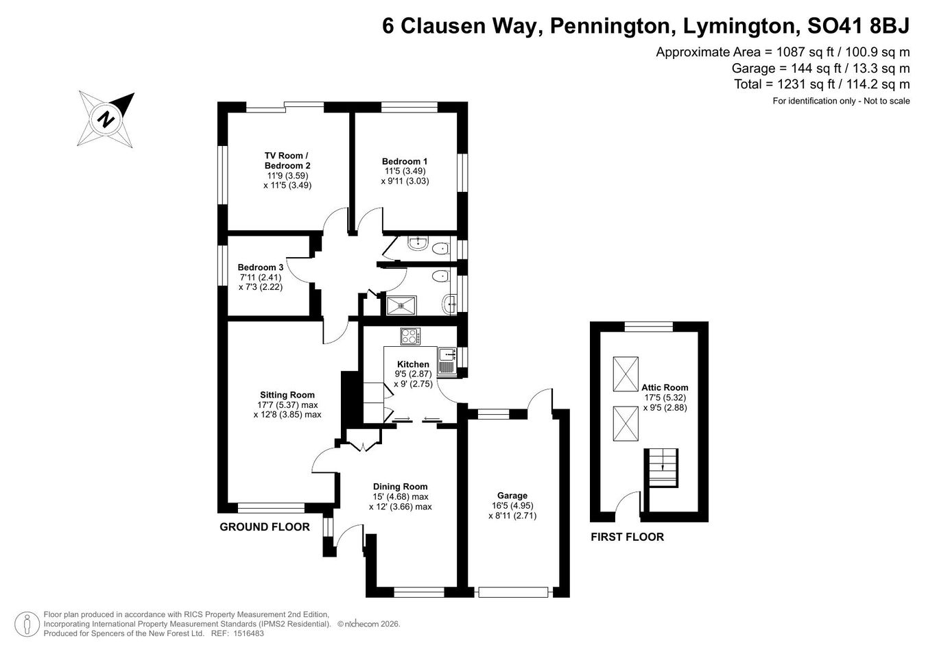 6, Clausen Way, Lymington floorplan