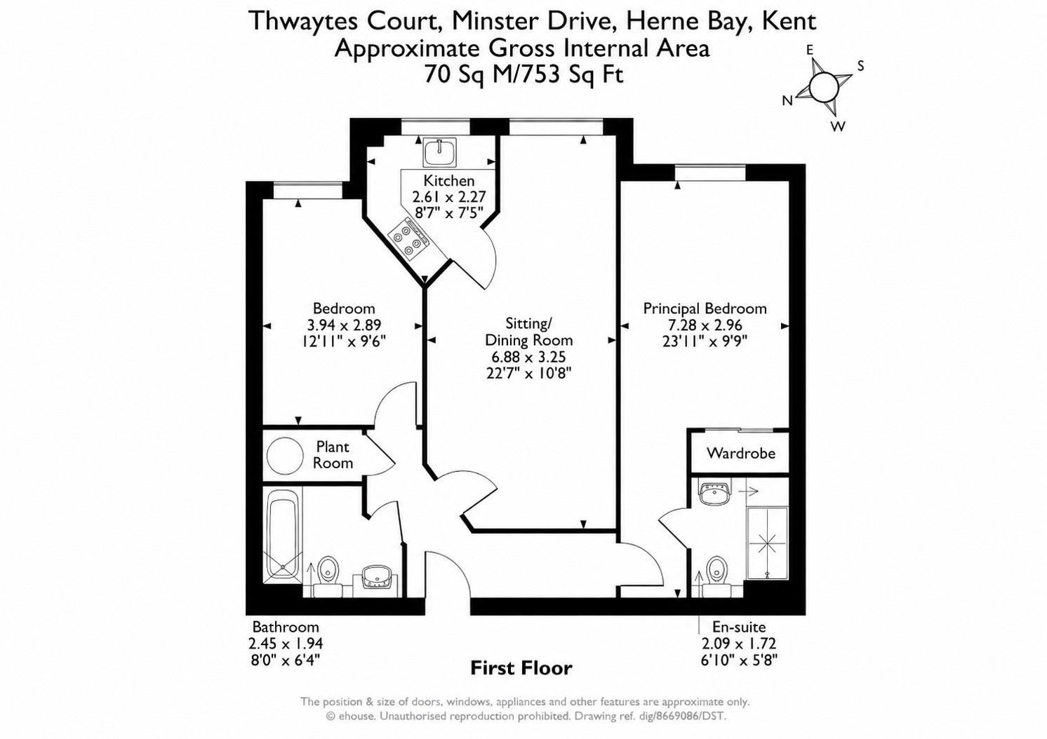 184, Thwaytes Court, Herne Bay floorplan