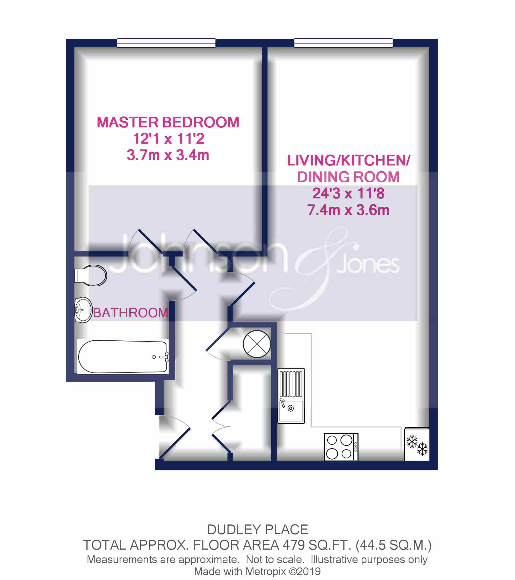 1 Bedrooms Flat for sale in Dudley Place, Stanwell TW19