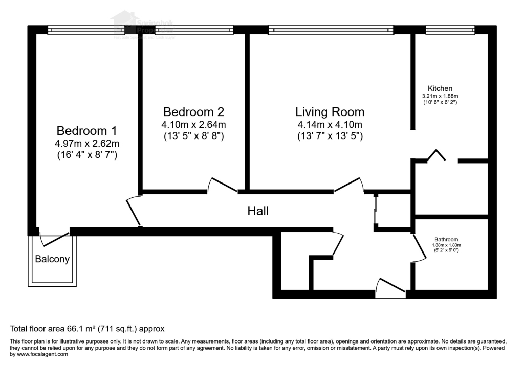 159, Clydesdale Tower, Birmingham floorplan
