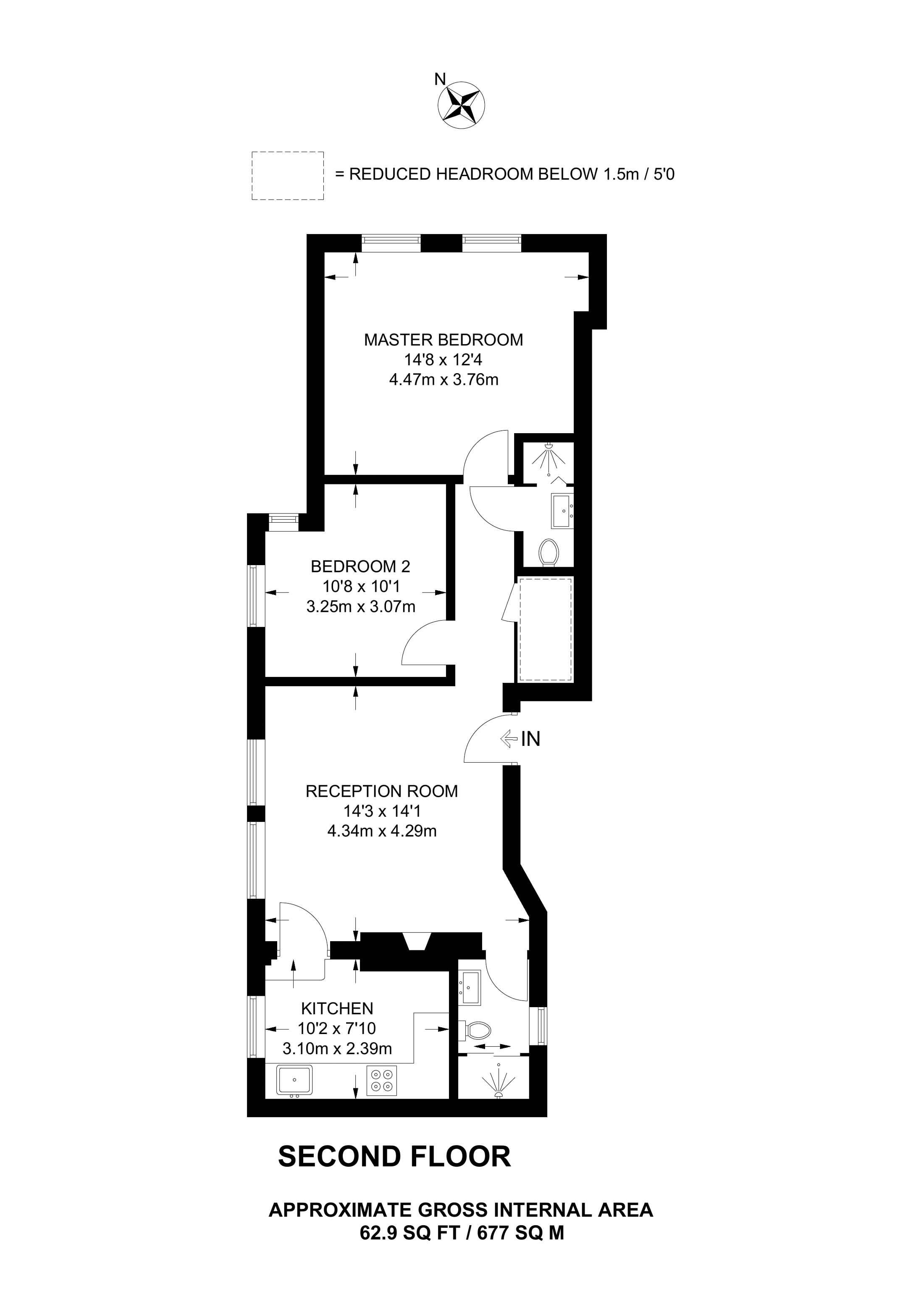 2 Bedrooms Flat to rent in Stapleton Hall Road, Stroud Green N4